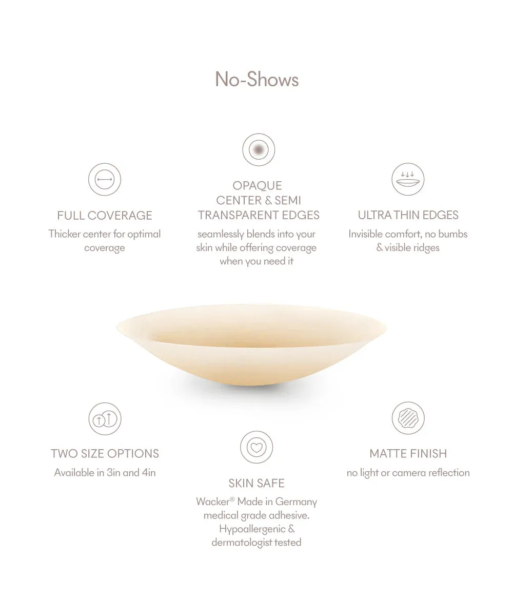 Nood - No-Show Adhesive Nipple Covers (round) - Buff sold by Jessie Boutique product image thumbnail 4