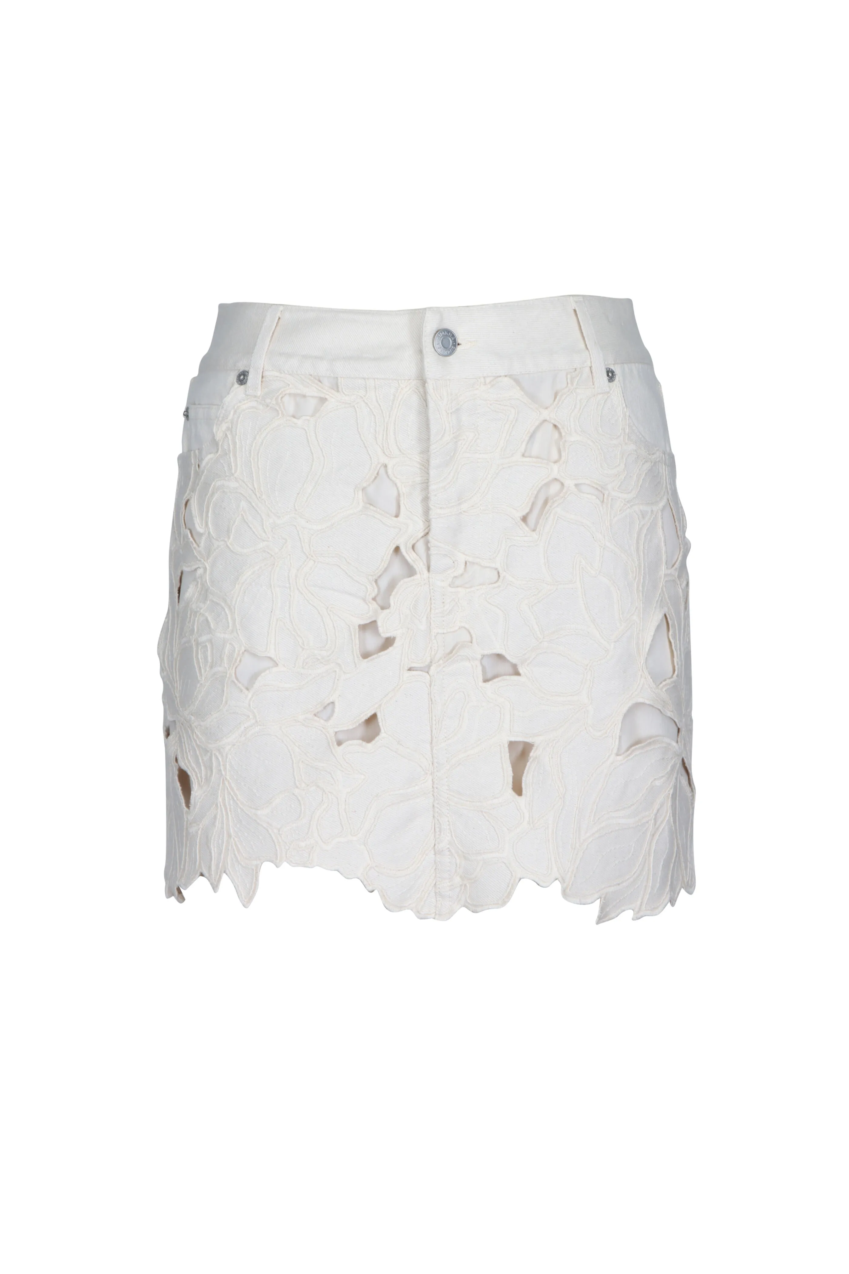Simkhai - Winnie Floral Mini Skirt - Marshmallow sold by Jessie Boutique product image thumbnail 2