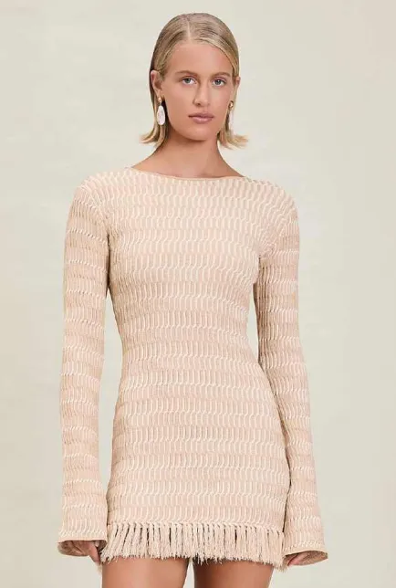 Devon Windsor - Costa Dress - Cashew sold by Jessie Boutique
