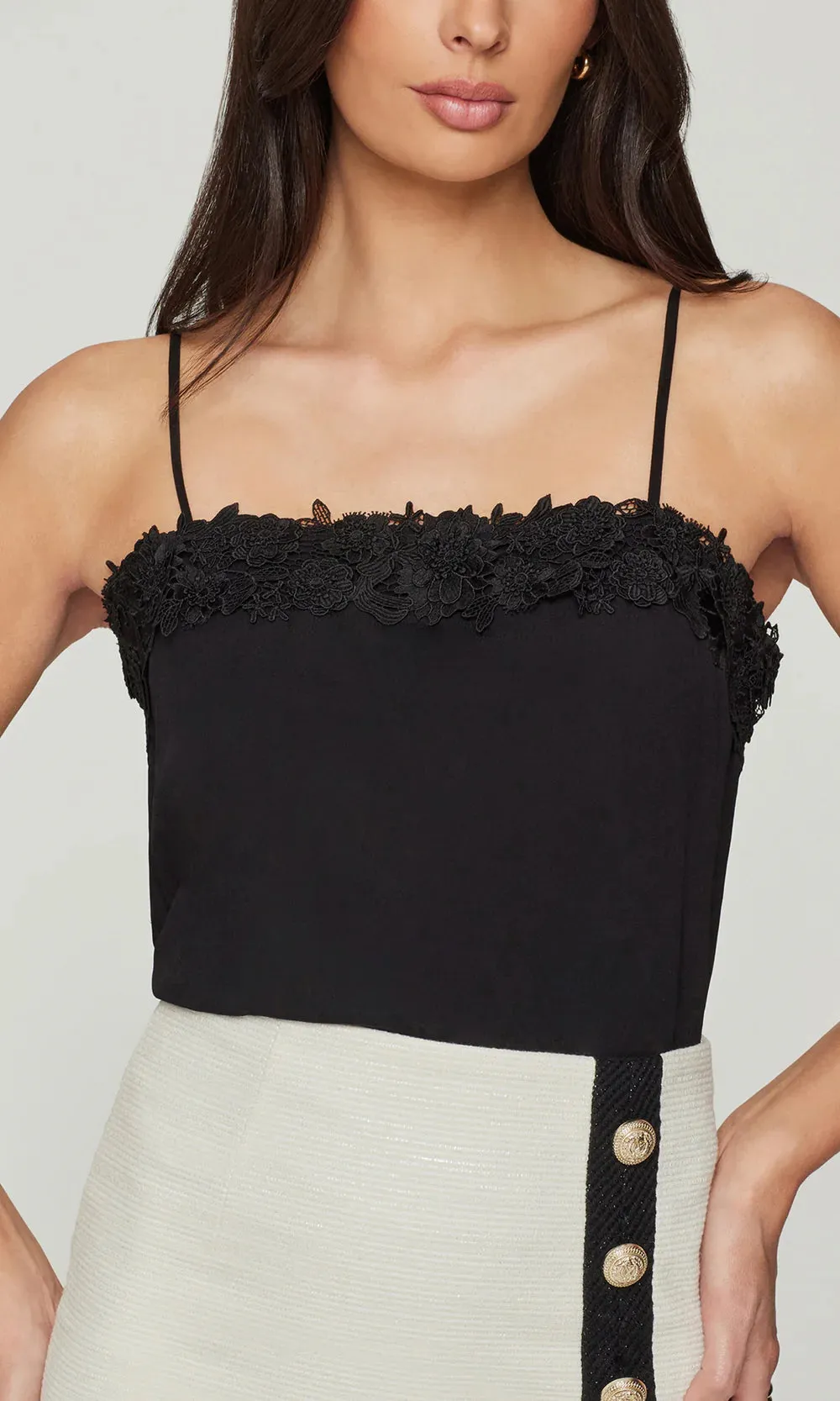 Generation Love - Leah Lace Combo Cami - Black sold by Jessie Boutique product image thumbnail 3