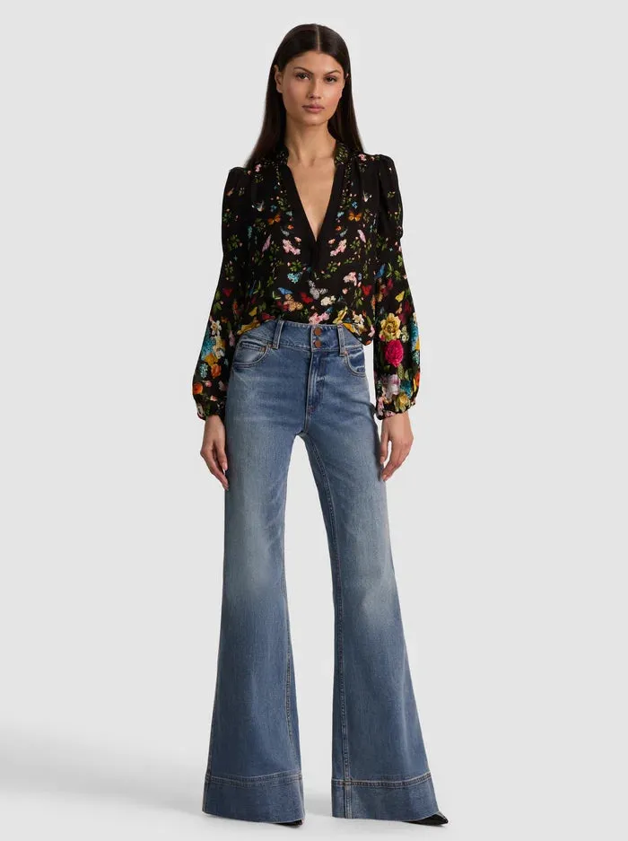 Alice + Olivia - Helen Blouse - Solar Strength Black sold by Jessie Boutique product image thumbnail 3