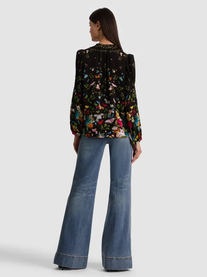 Alice + Olivia - Helen Blouse - Solar Strength Black sold by Jessie Boutique product image thumbnail 4