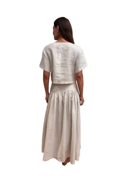 Staud - Ava Linen Top - Natural sold by Jessie Boutique product image thumbnail 4