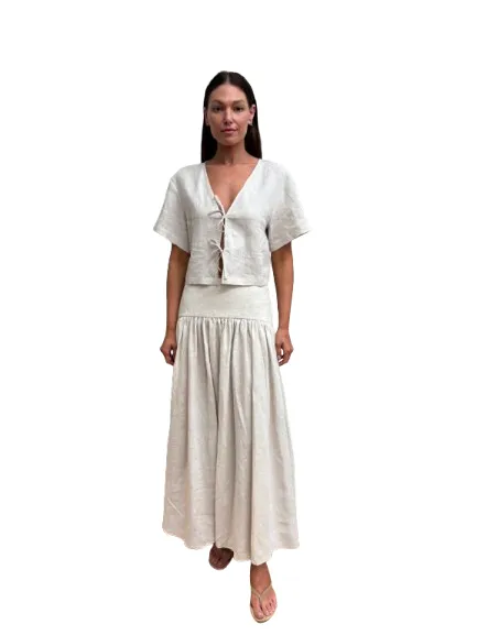 Staud - Procida Linen Skirt - Natural sold by Jessie Boutique product image thumbnail 3