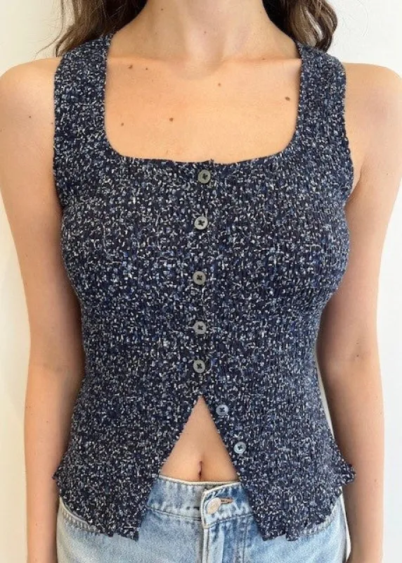 Veronica Beard - Indie Shirt - Navy Multi sold by Jessie Boutique