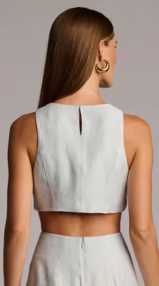 Hevron - Terrel Top - Blue Chambray sold by Jessie Boutique product image thumbnail 2