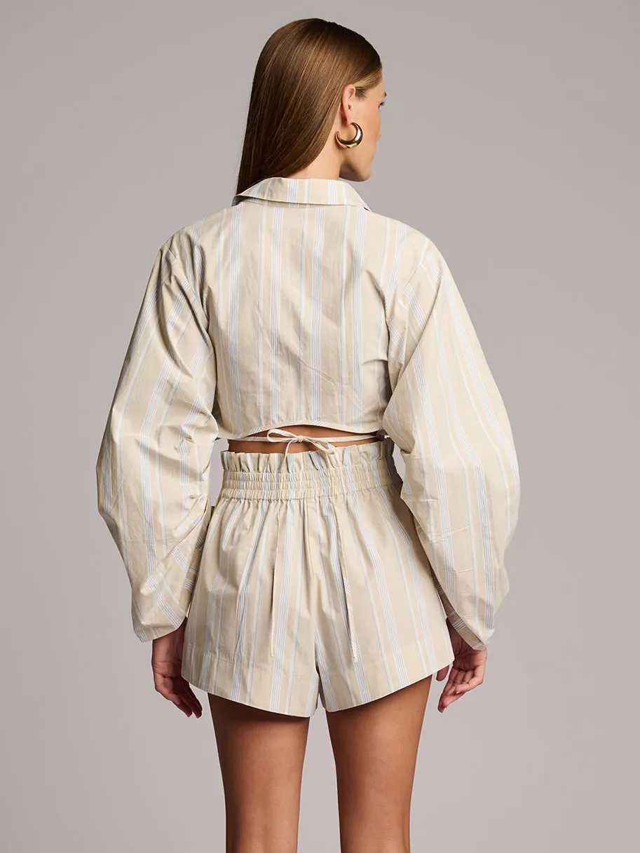 Hevron - The Raquel Top - Beige Stripe sold by Jessie Boutique product image thumbnail 2