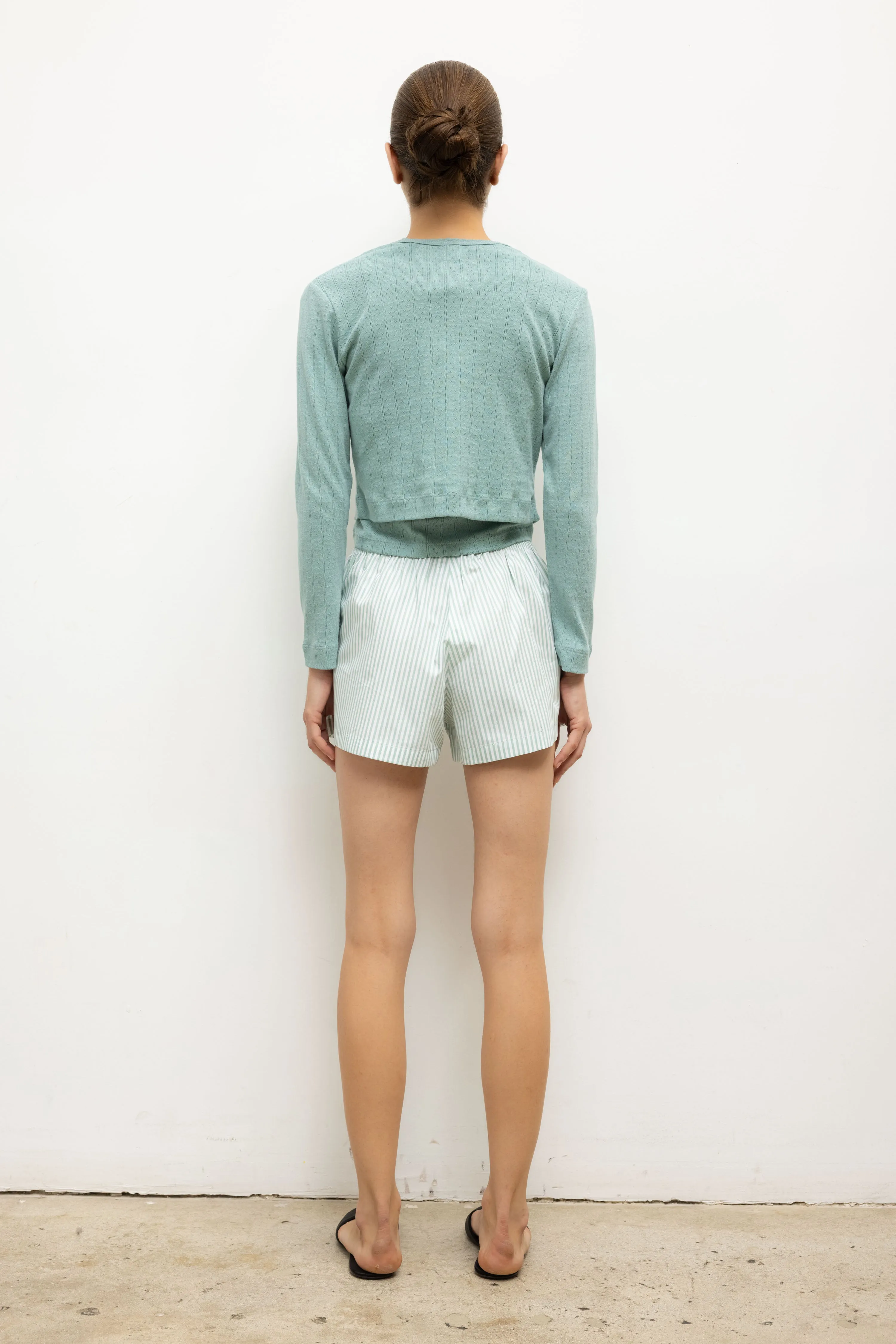 Leset - Yoshi Stripe Summer Short - Vert Stripe sold by Jessie Boutique product image thumbnail 5