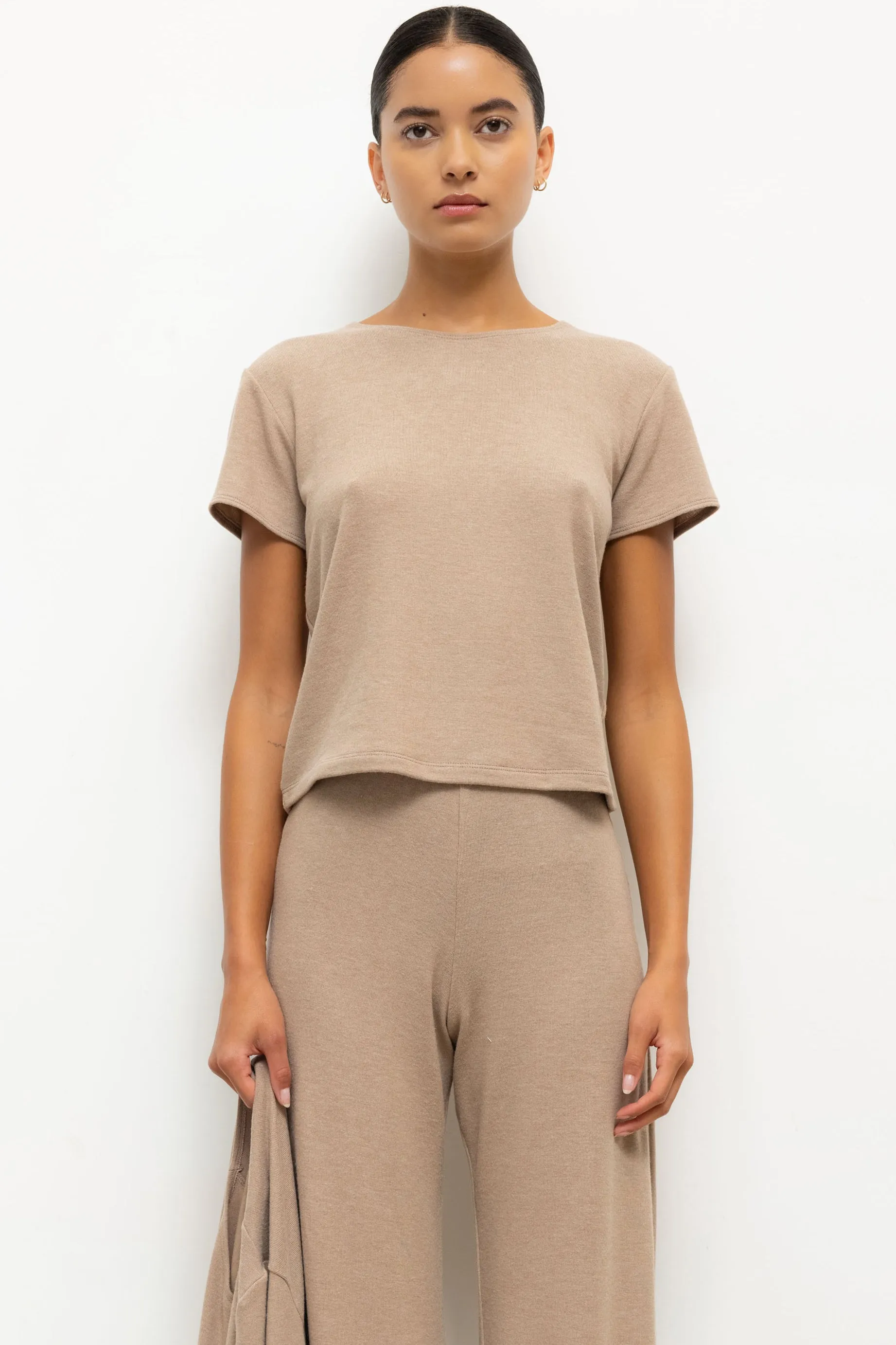 Leset - Lauren Margo Tee - Sable sold by Jessie Boutique