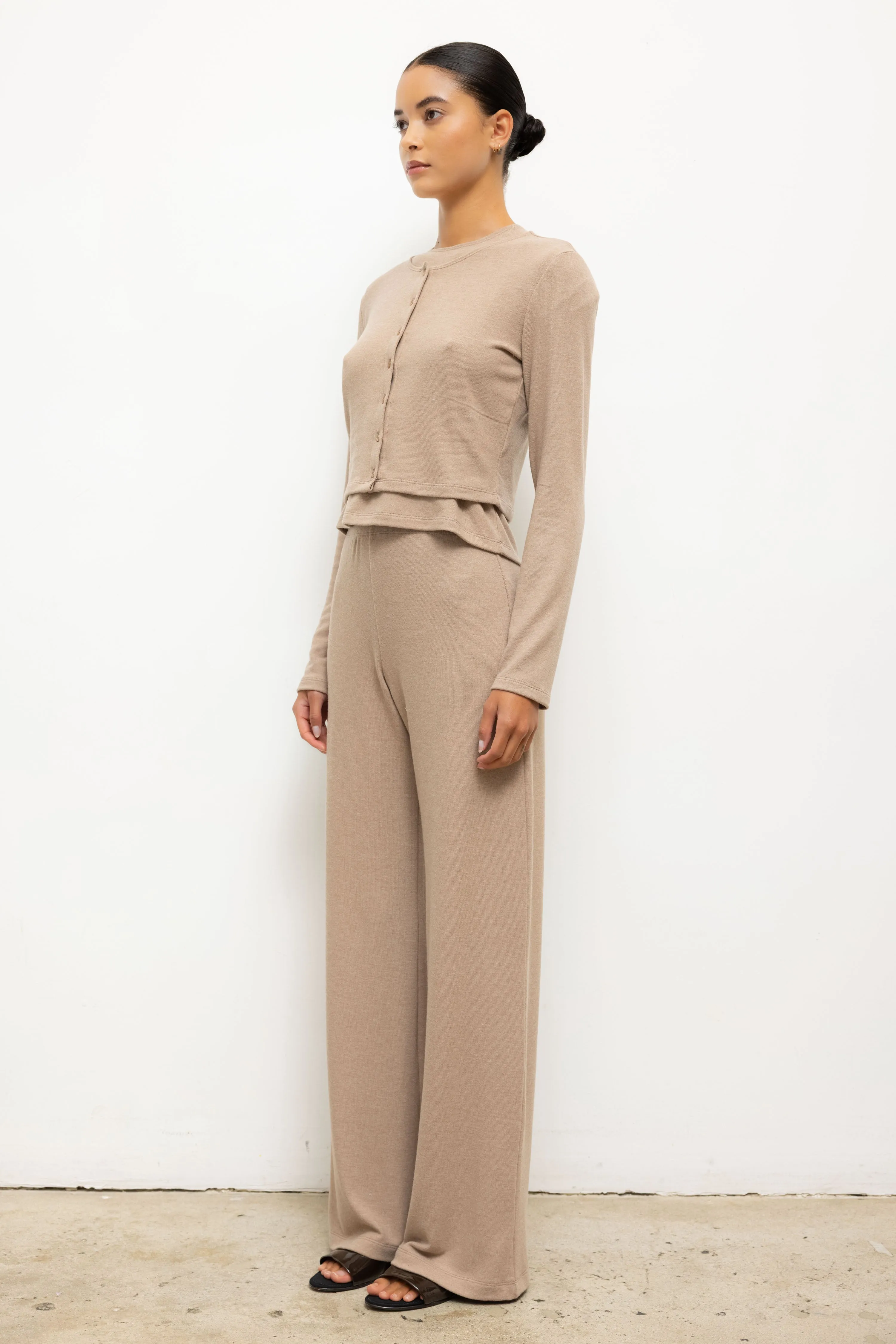 Leset - Lauren Crop Cardigan II - Sable sold by Jessie Boutique product image thumbnail 5