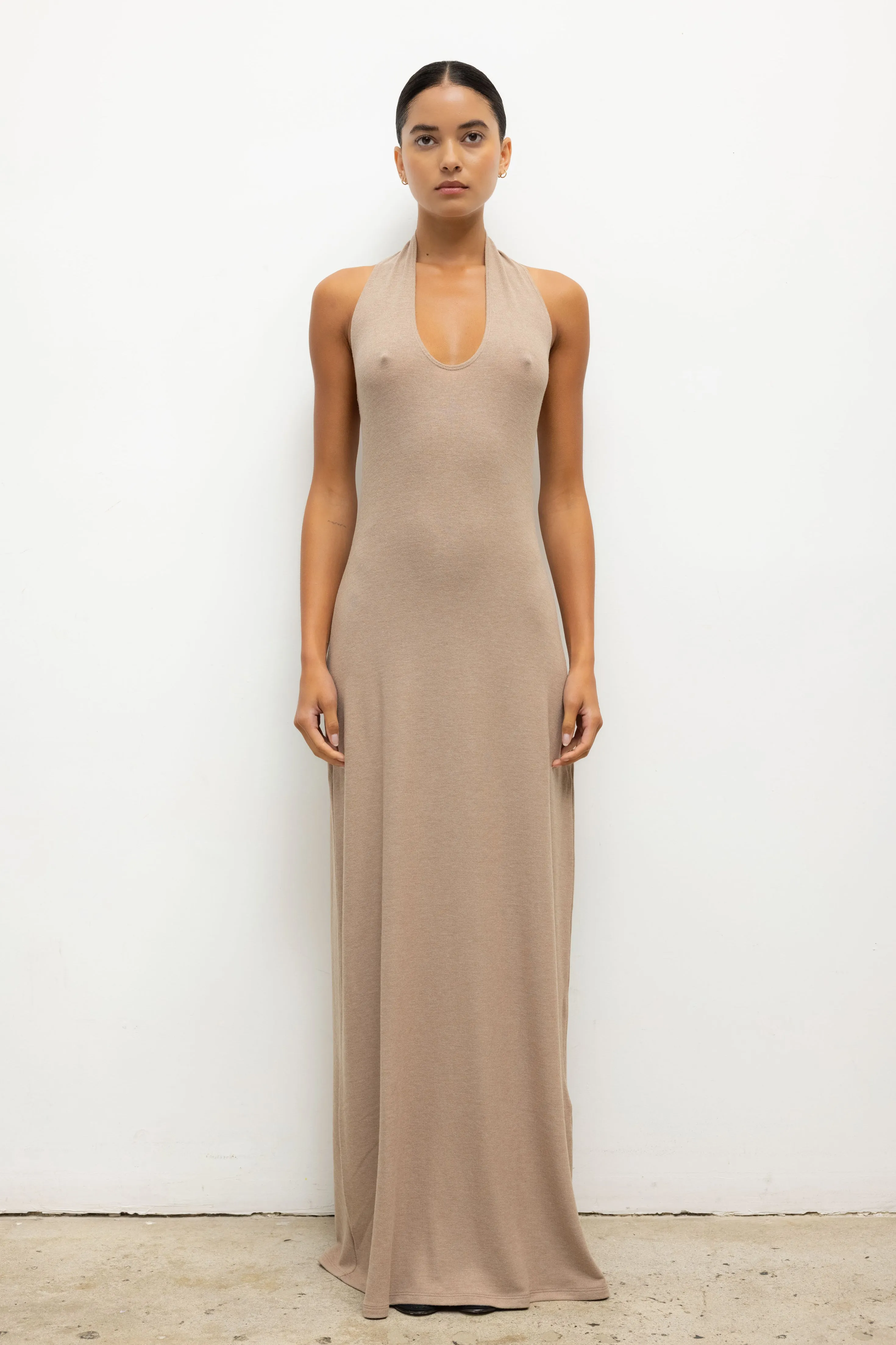 Leset - Lauren Halter Maxi Dress - Sable sold by Jessie Boutique