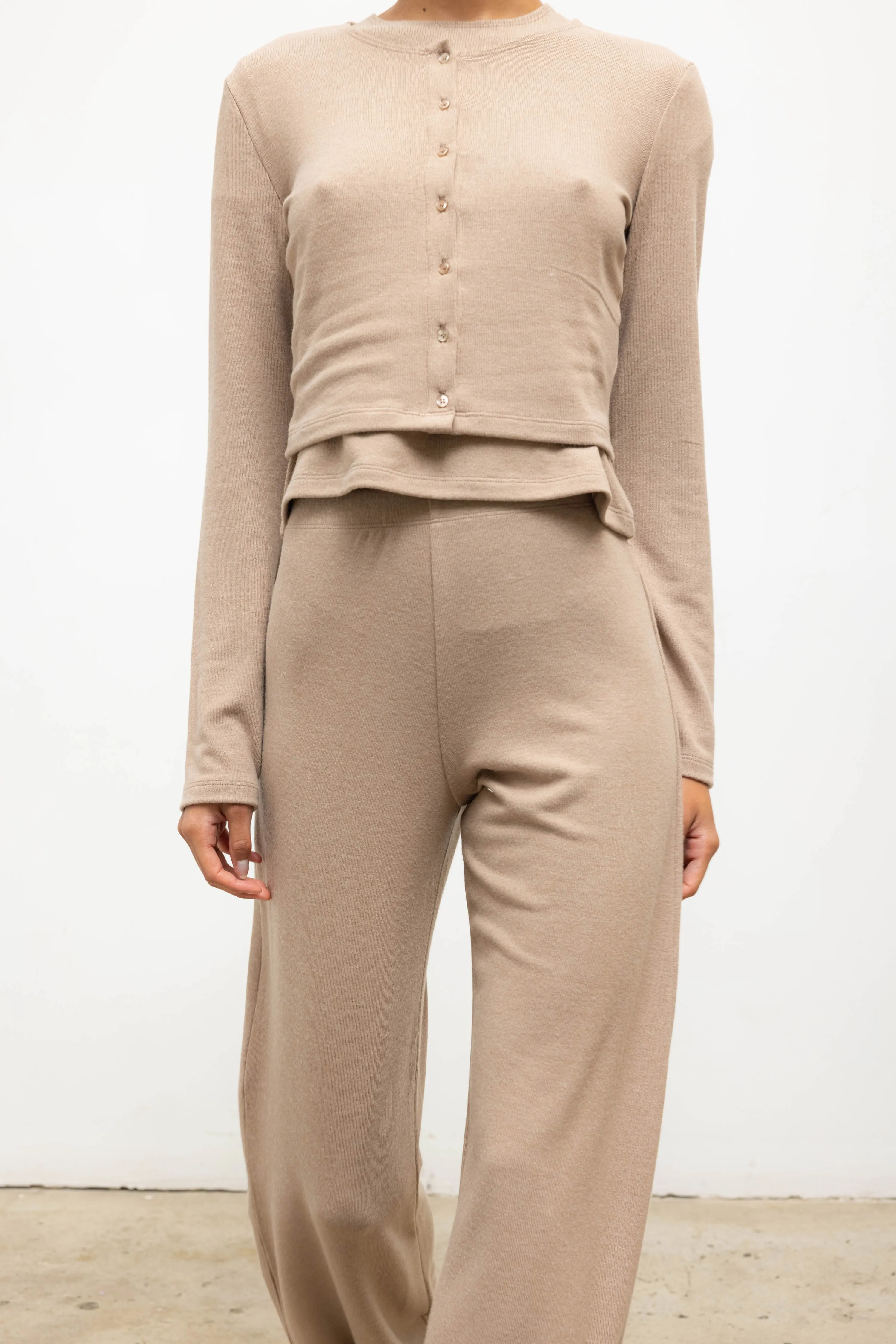 Leset - Lauren Wide Leg Pant - Sable sold by Jessie Boutique product image thumbnail 3