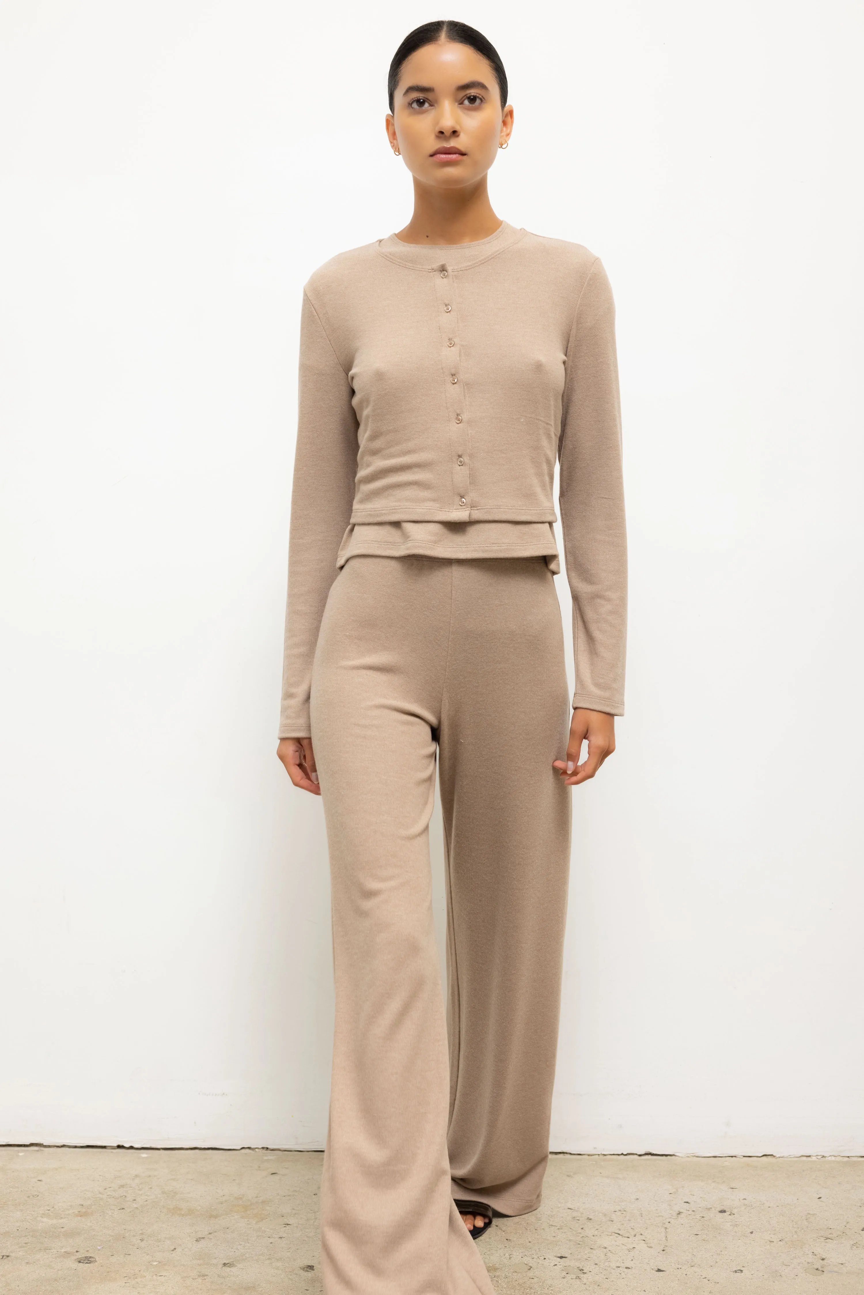 Leset - Lauren Wide Leg Pant - Sable sold by Jessie Boutique product image thumbnail 2