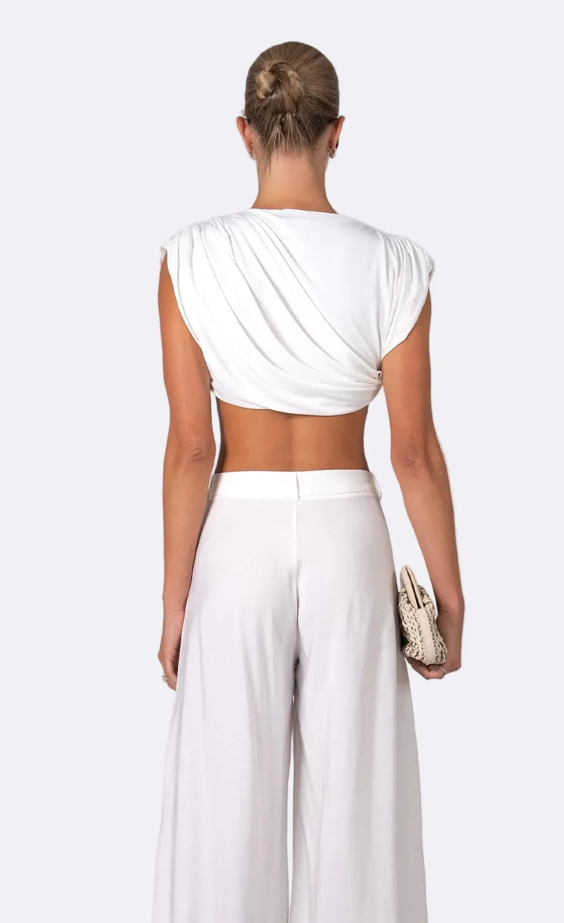 Nonchalant - Lucinda Crop - White sold by Jessie Boutique product image thumbnail 3