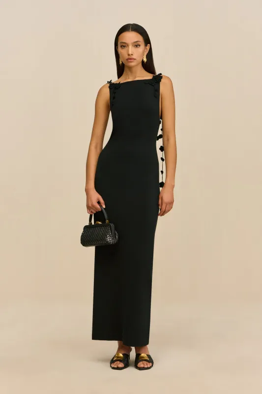 Cult Gaia - Giuliana Midi Knit Dress - Black made by Cult Gaia