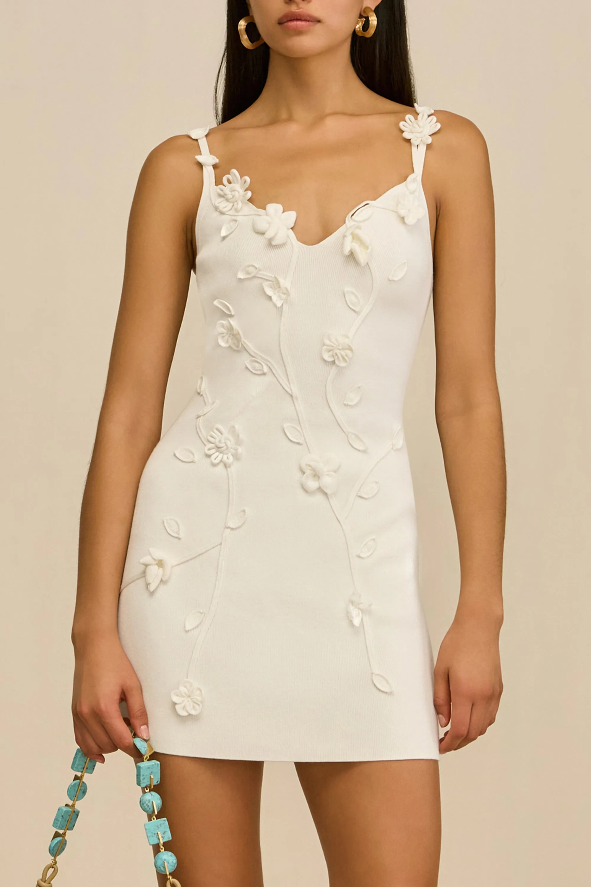 Cult Gaia - Flora Knit Dress - Off White sold by Jessie Boutique product image thumbnail 2