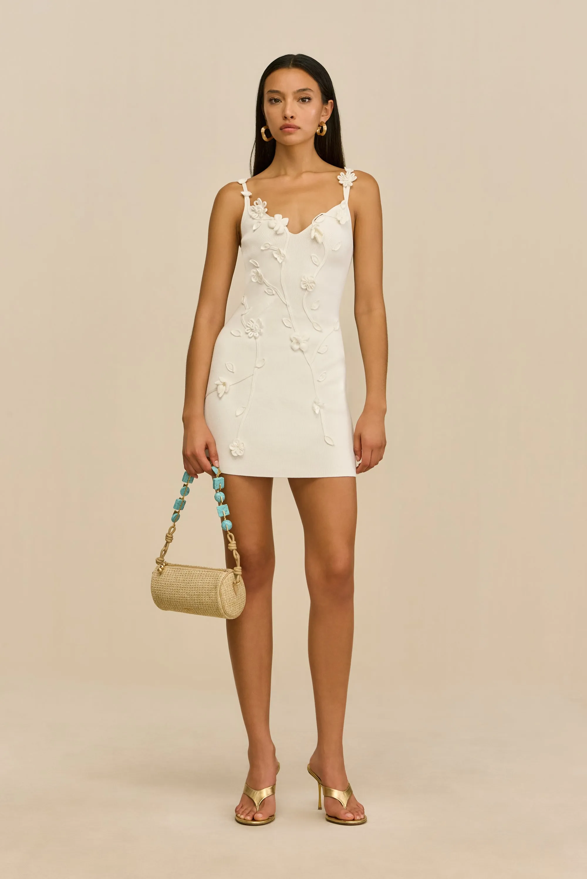 Cult Gaia - Flora Knit Dress - Off White sold by Jessie Boutique