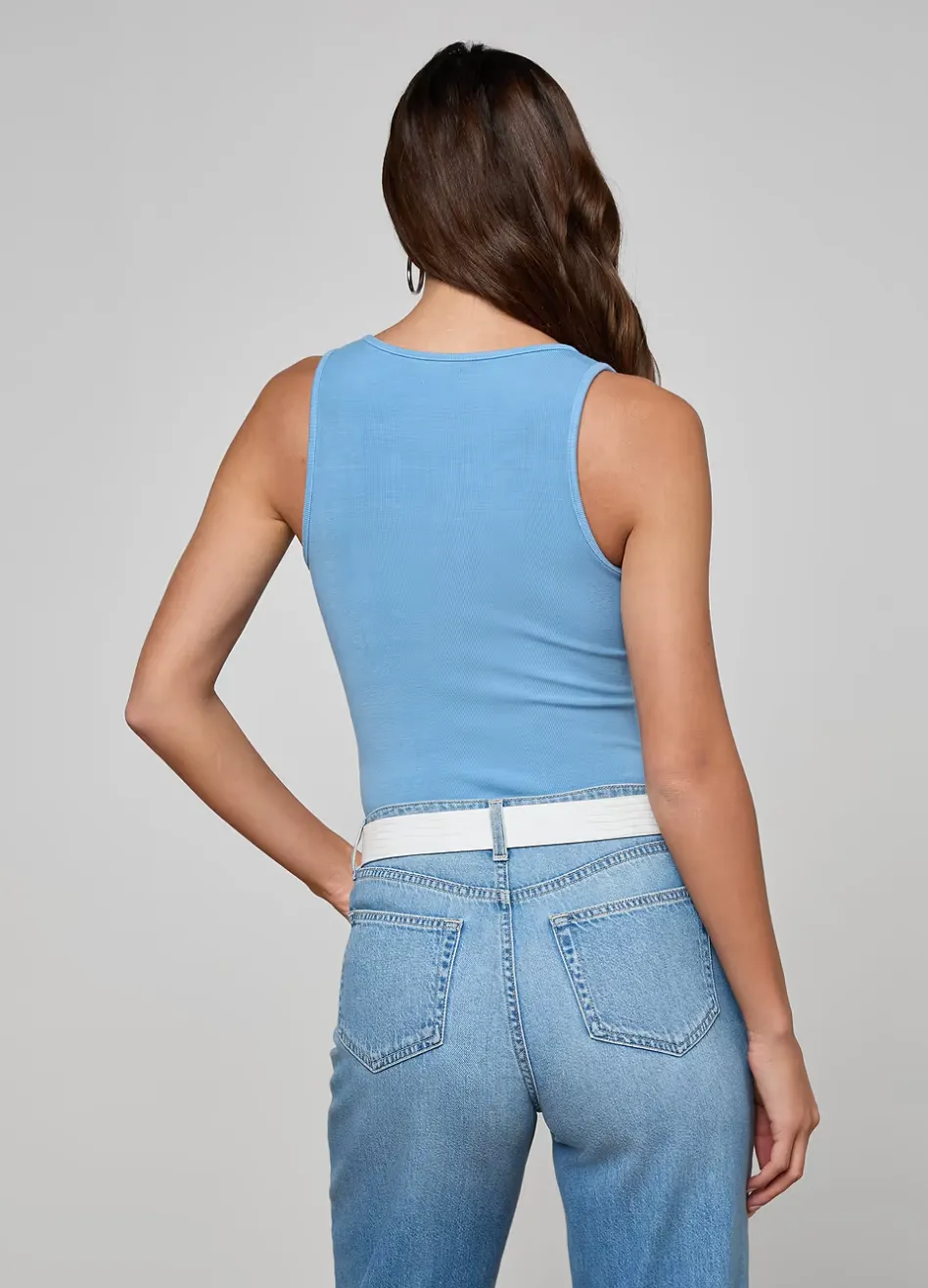 L’agence - Adira Scoopneck Tank - Allure Blue sold by Jessie Boutique product image thumbnail 2