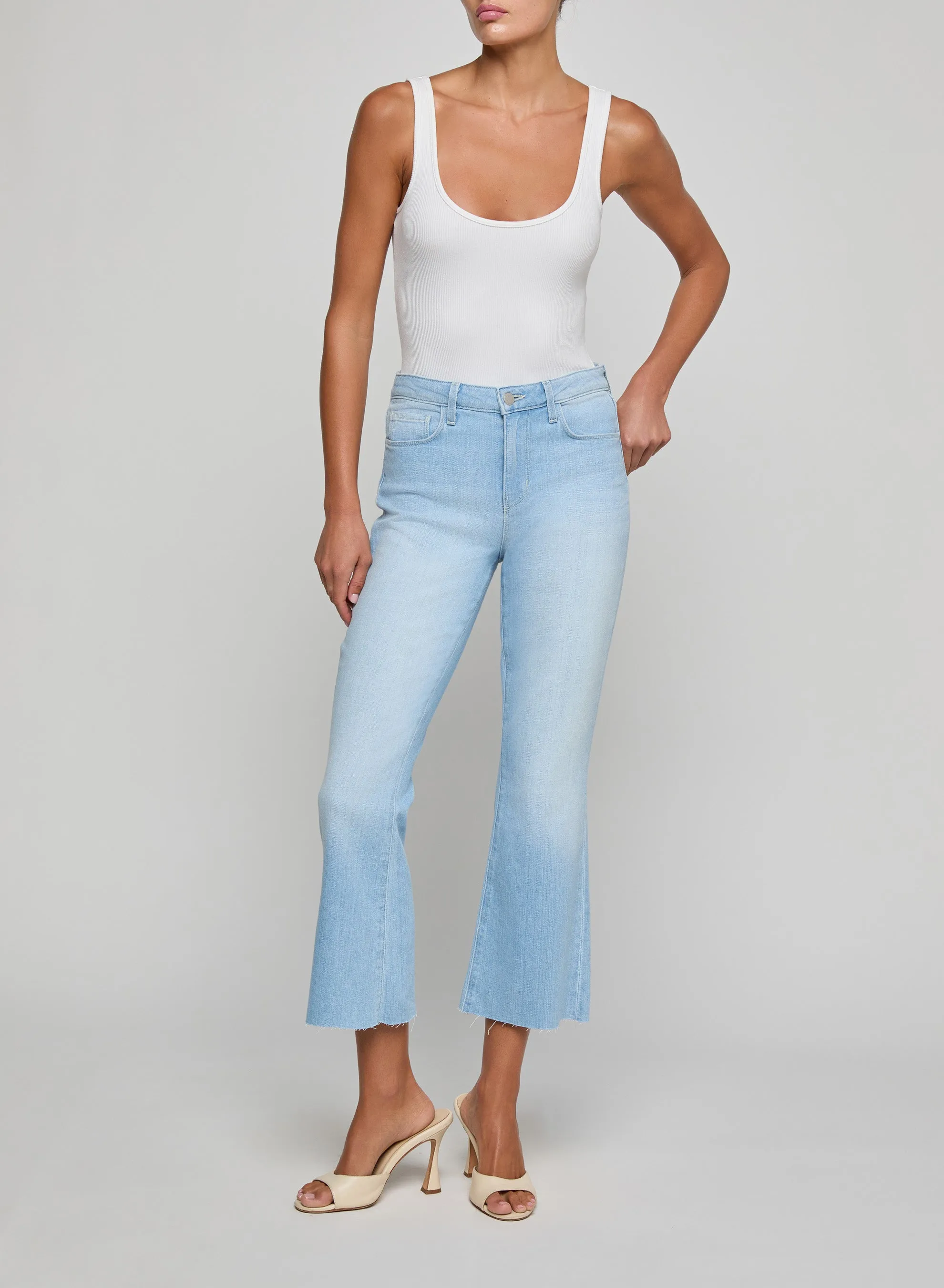 L'agence - Kendra Cropped Flare Jean - Bayridge sold by Jessie Boutique product image thumbnail 4