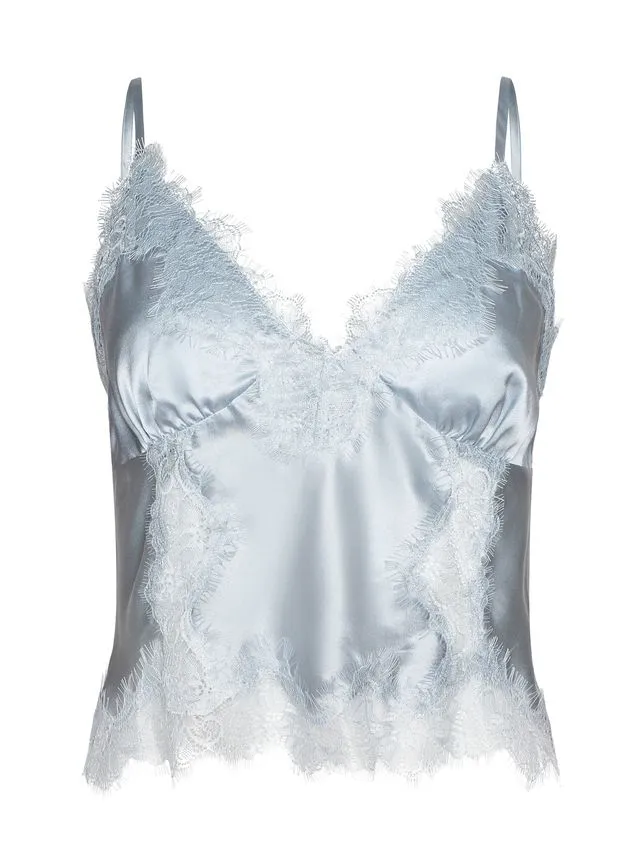 L'agence - Kimber Silk Lace Camisole - Pale Mist Blue sold by Jessie Boutique product image thumbnail 5