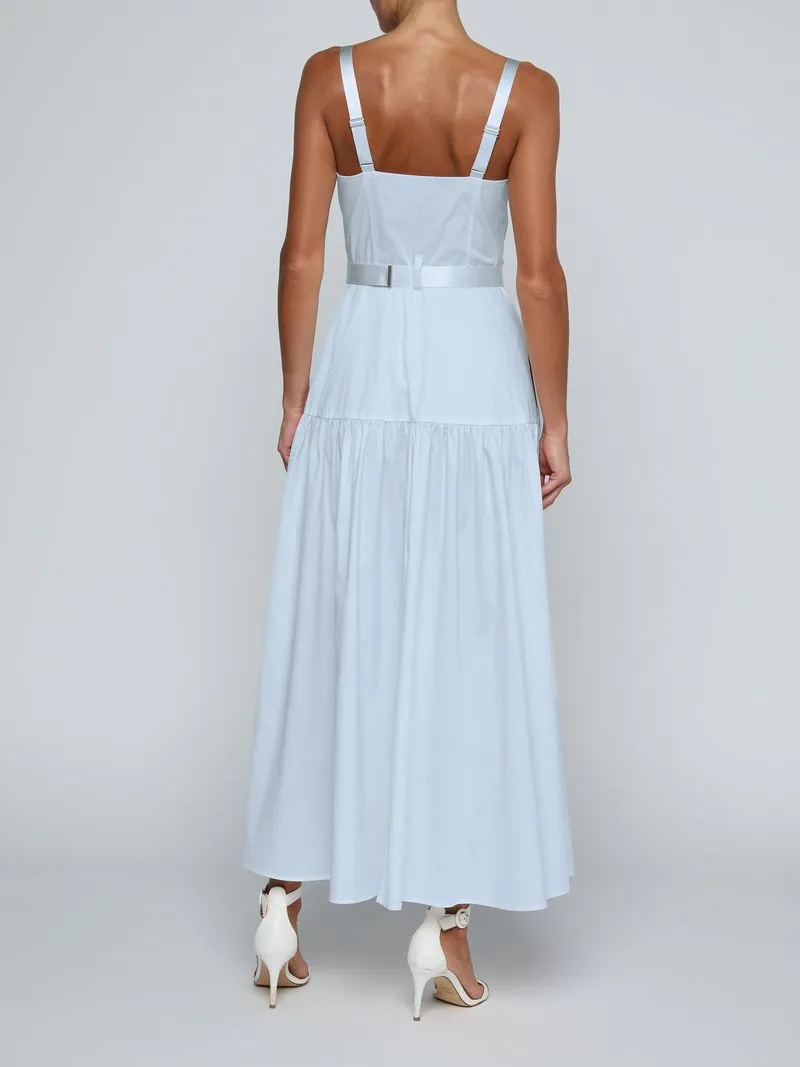 L'agence - Rima Maxi Dress - Pale Mist Blue sold by Jessie Boutique product image thumbnail 4