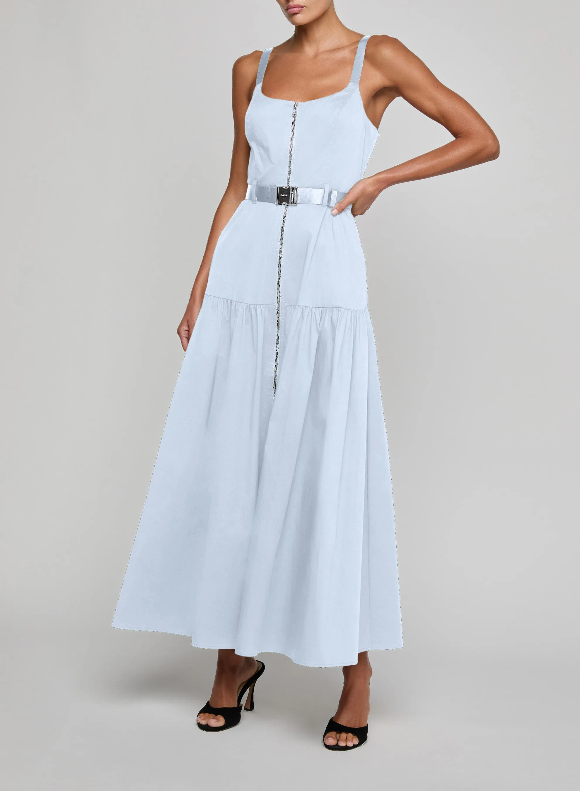 L'agence - Rima Maxi Dress - Pale Mist Blue sold by Jessie Boutique product image thumbnail 5