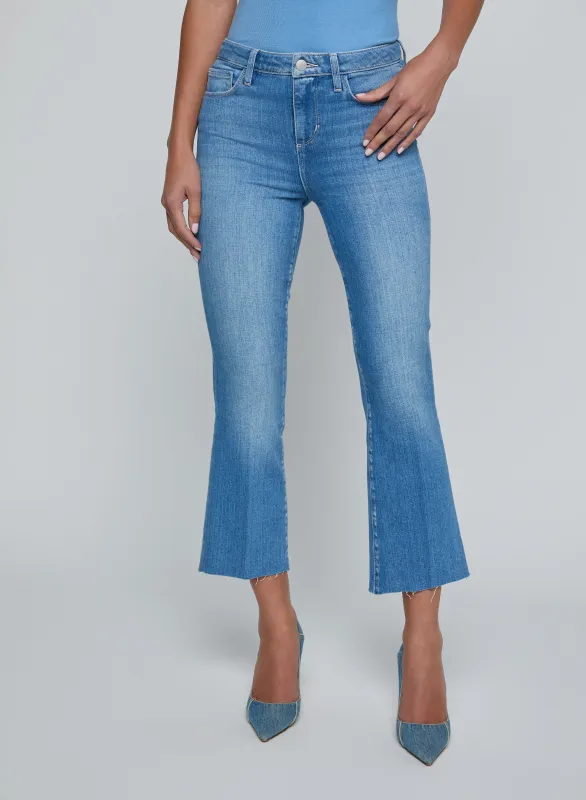 L'agence - Kendra Cropped Flare Jean - Getty made by L'AGENCE