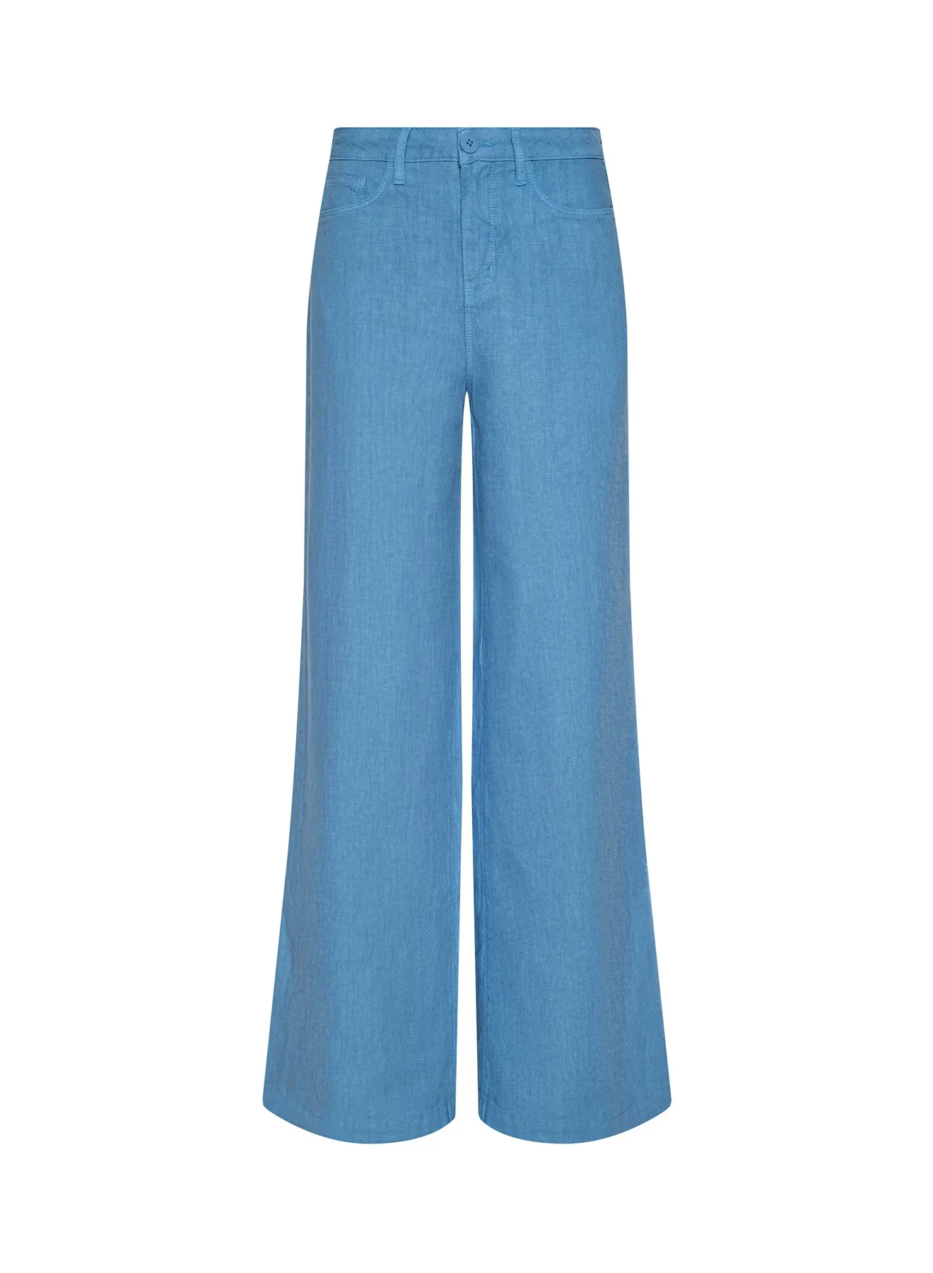 L'agence - Amara Linen Wide-Leg Pant - Allure Blue sold by Jessie Boutique product image thumbnail 5