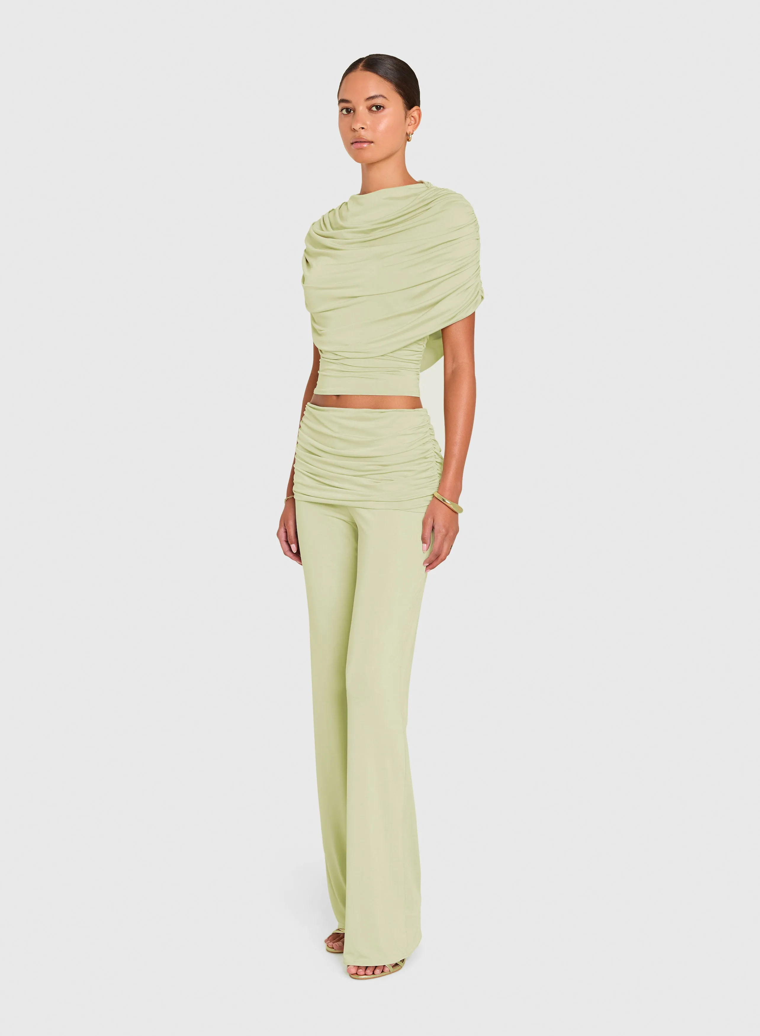 Amanda Uprichard - Marcelle Top - Endive sold by Jessie Boutique product image thumbnail 2