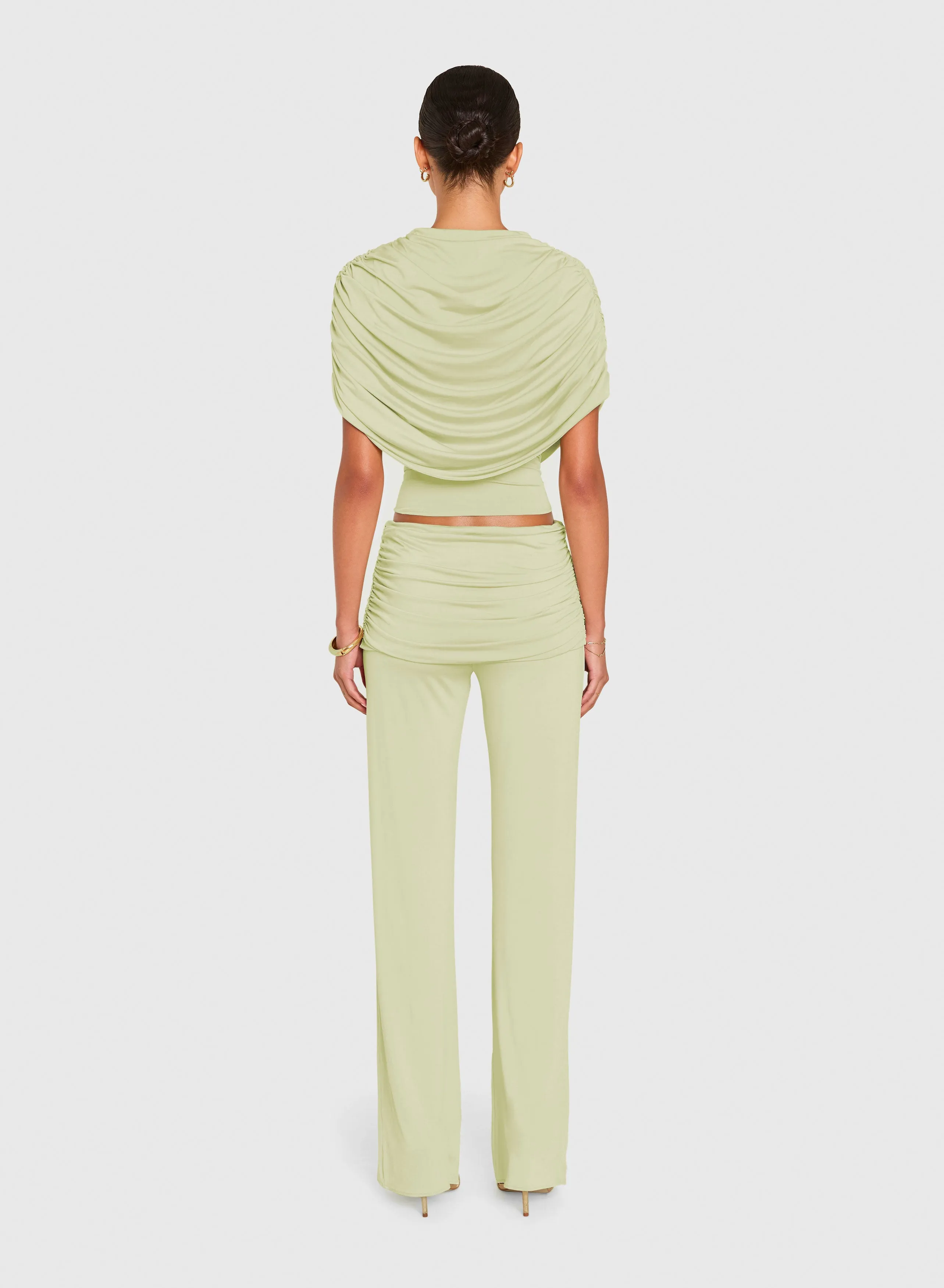 Amanda Uprichard - Marcelle Top - Endive sold by Jessie Boutique product image thumbnail 3