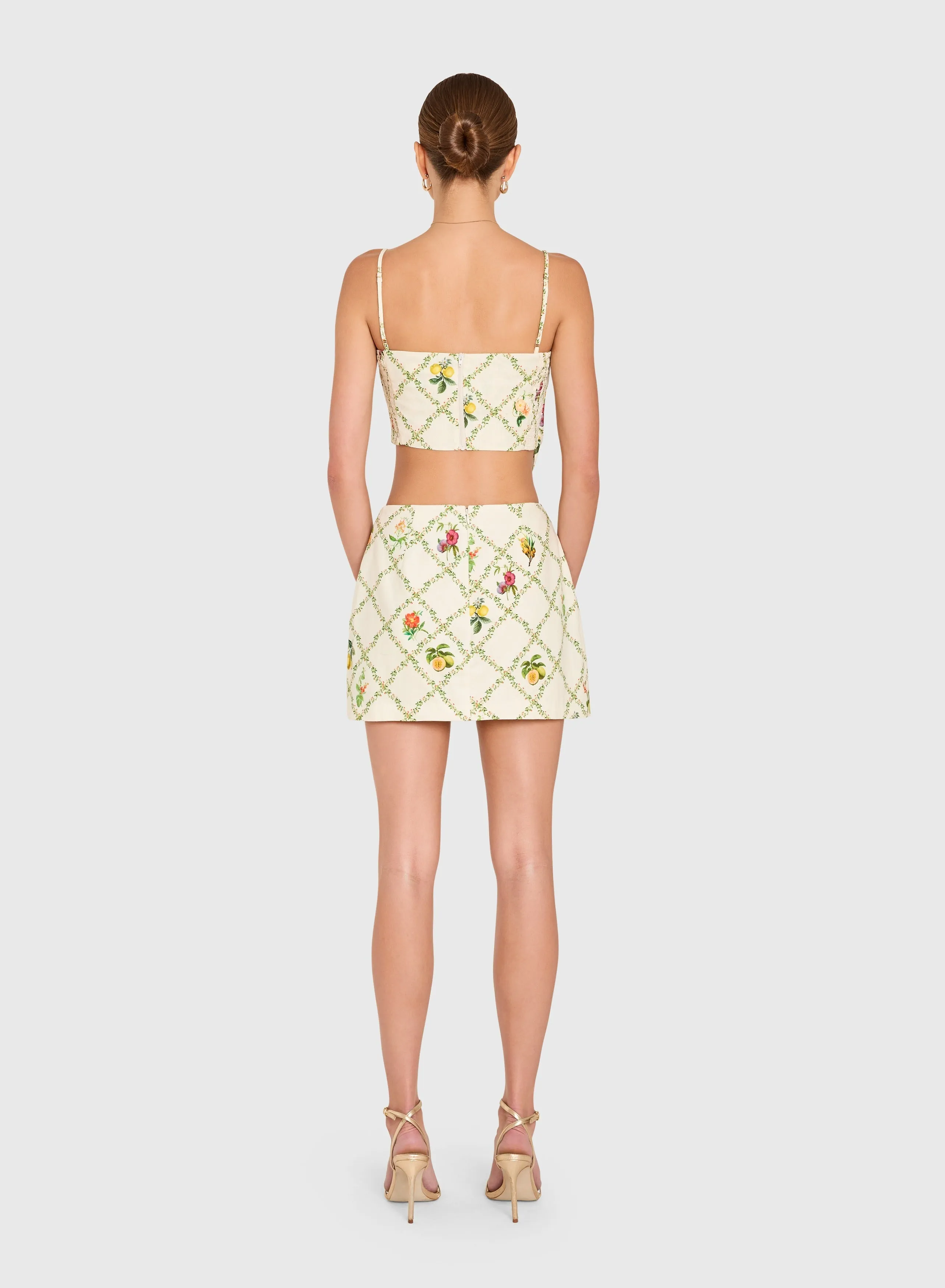 Amanda Uprichard - Juna Top - Trellis Print sold by Jessie Boutique product image thumbnail 3
