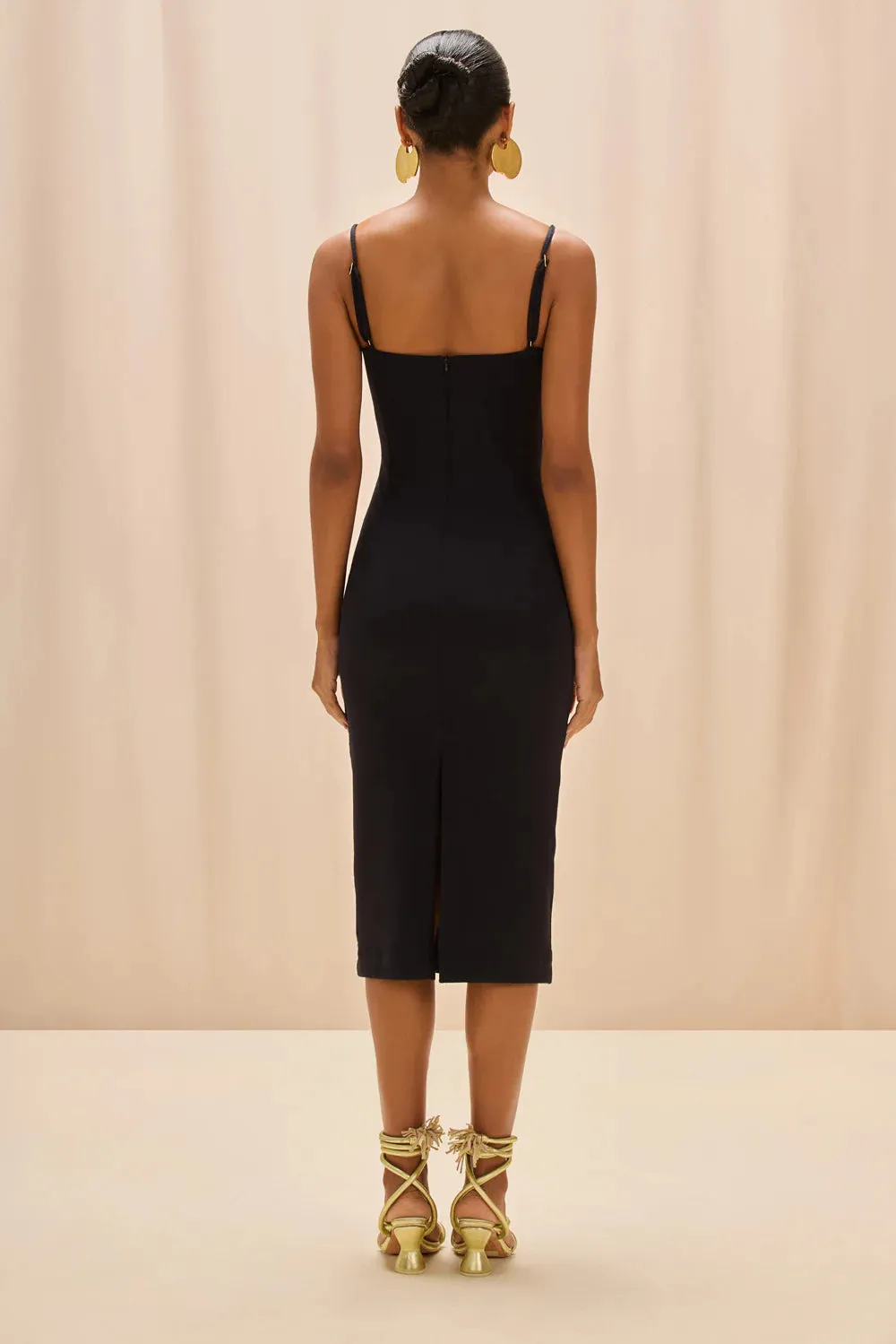 Patbo - Jade Knit Cut Out Midi Dress - Black sold by Jessie Boutique product image thumbnail 2