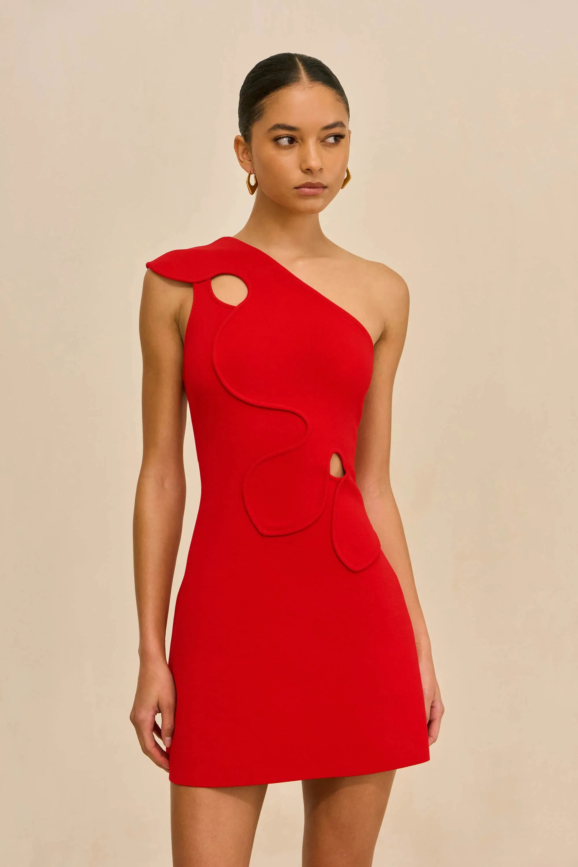 Cult Gaia - Labella Knit Dress - Vermilion sold by Jessie Boutique