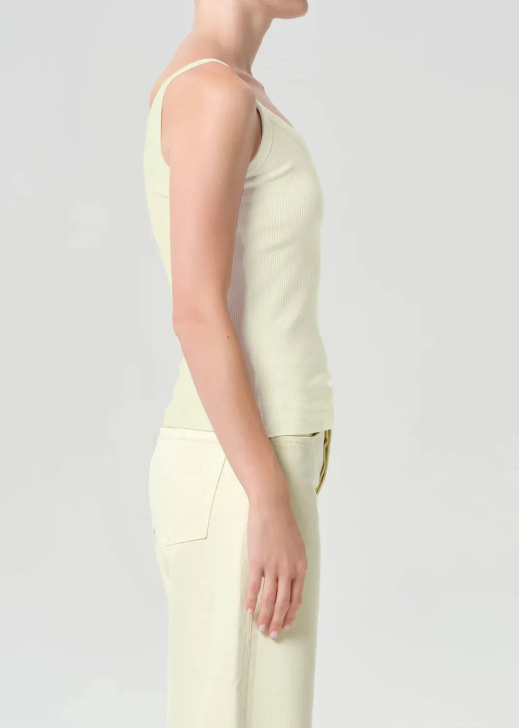 Agolde - Jordan Tank - Lemon Drop sold by Jessie Boutique product image thumbnail 4