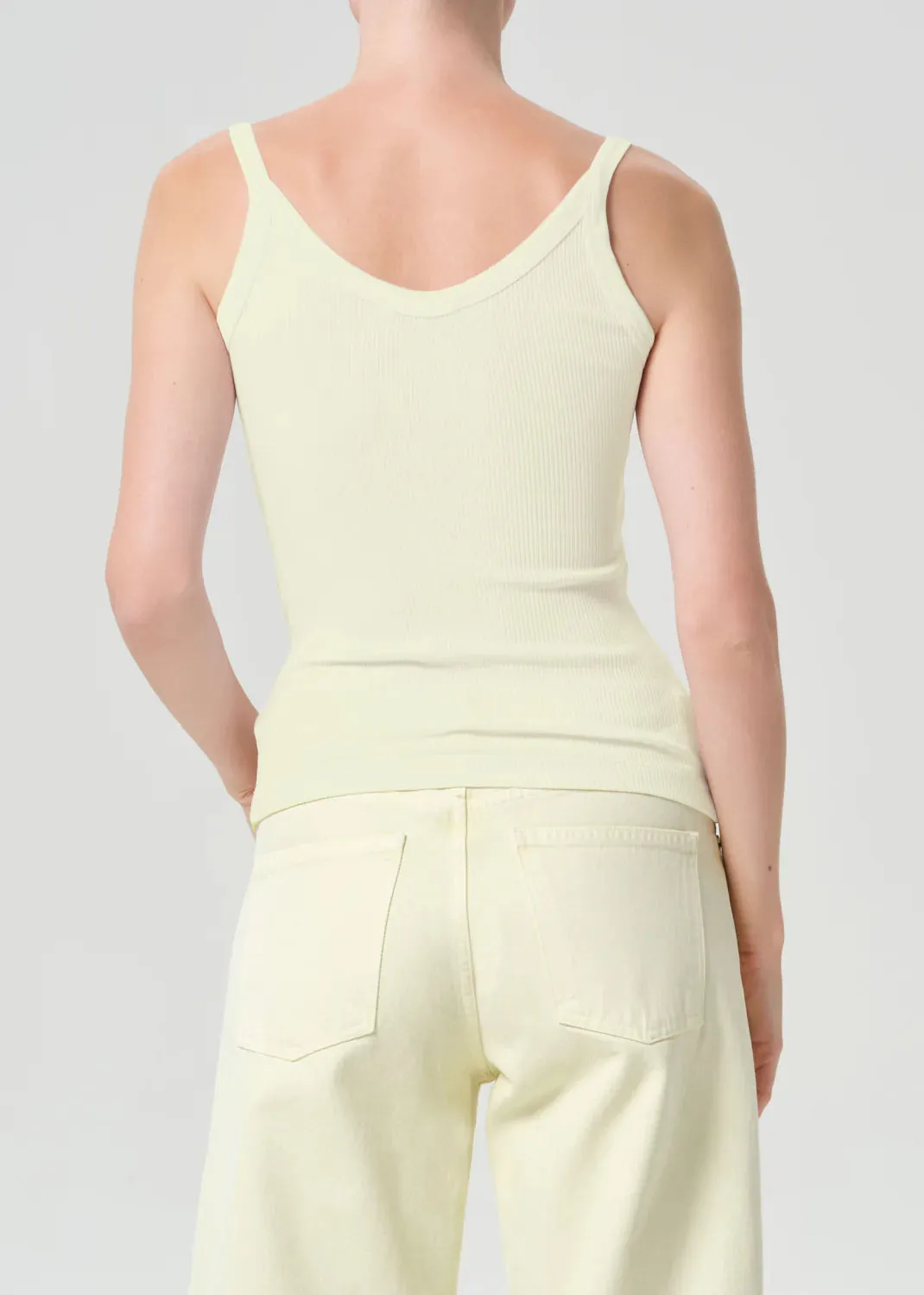 Agolde - Jordan Tank - Lemon Drop sold by Jessie Boutique product image thumbnail 3