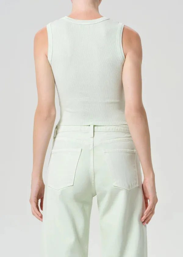 Agolde - Shrunken Poppy Tank - Mint Cream sold by Jessie Boutique product image thumbnail 3