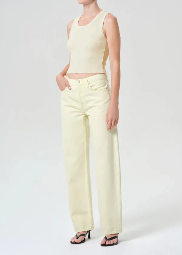 Agolde - Shrunken Poppy Tank - Lemon Drop sold by Jessie Boutique product image thumbnail 5