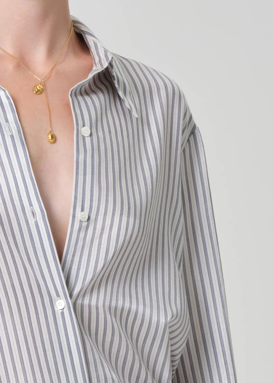 Citizens of Humanity - Camilia Shirt - Miranda Stripe sold by Jessie Boutique product image thumbnail 2
