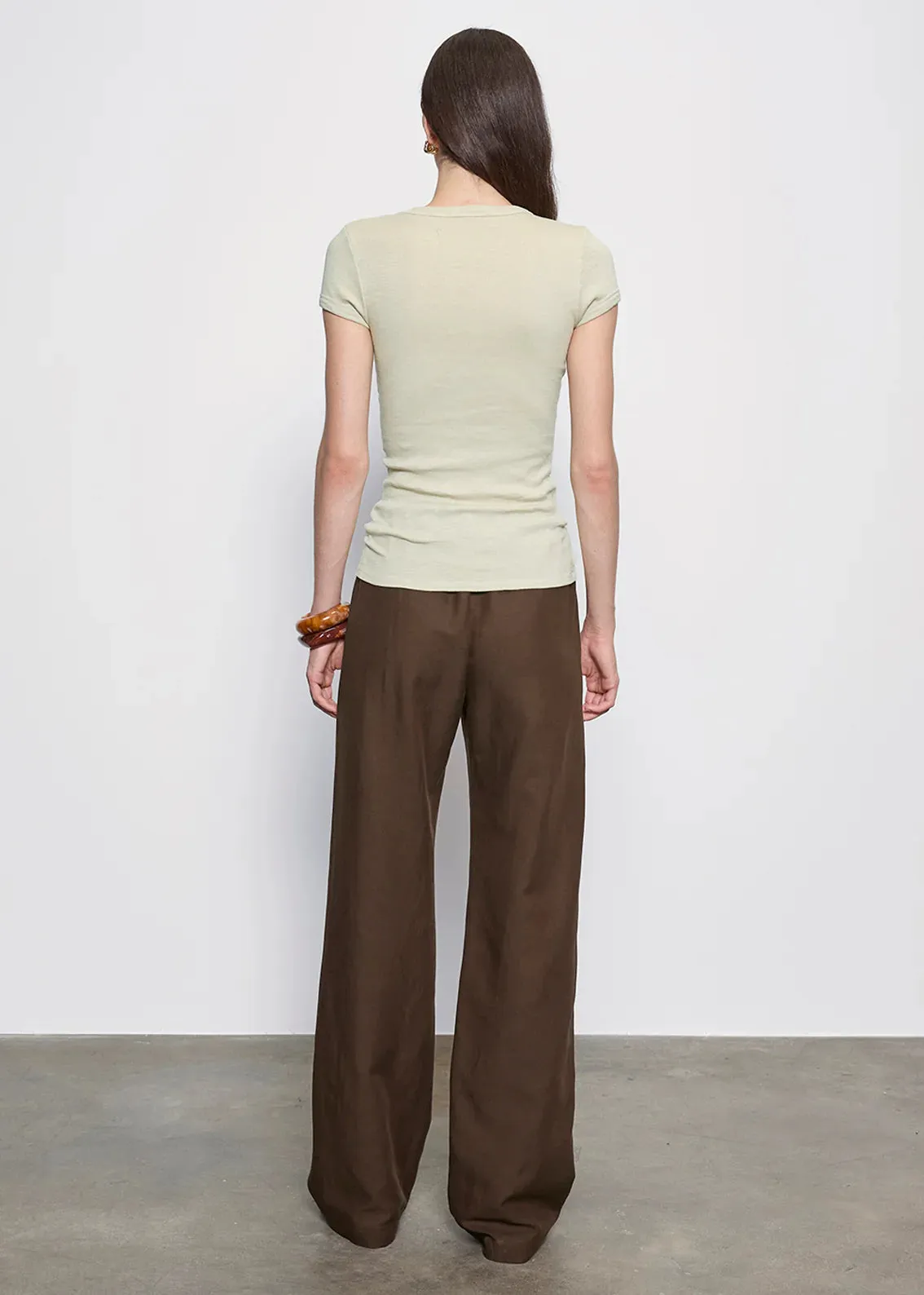 Enza Costa - Twill Everywhere Pant - Chocolate sold by Jessie Boutique product image thumbnail 3