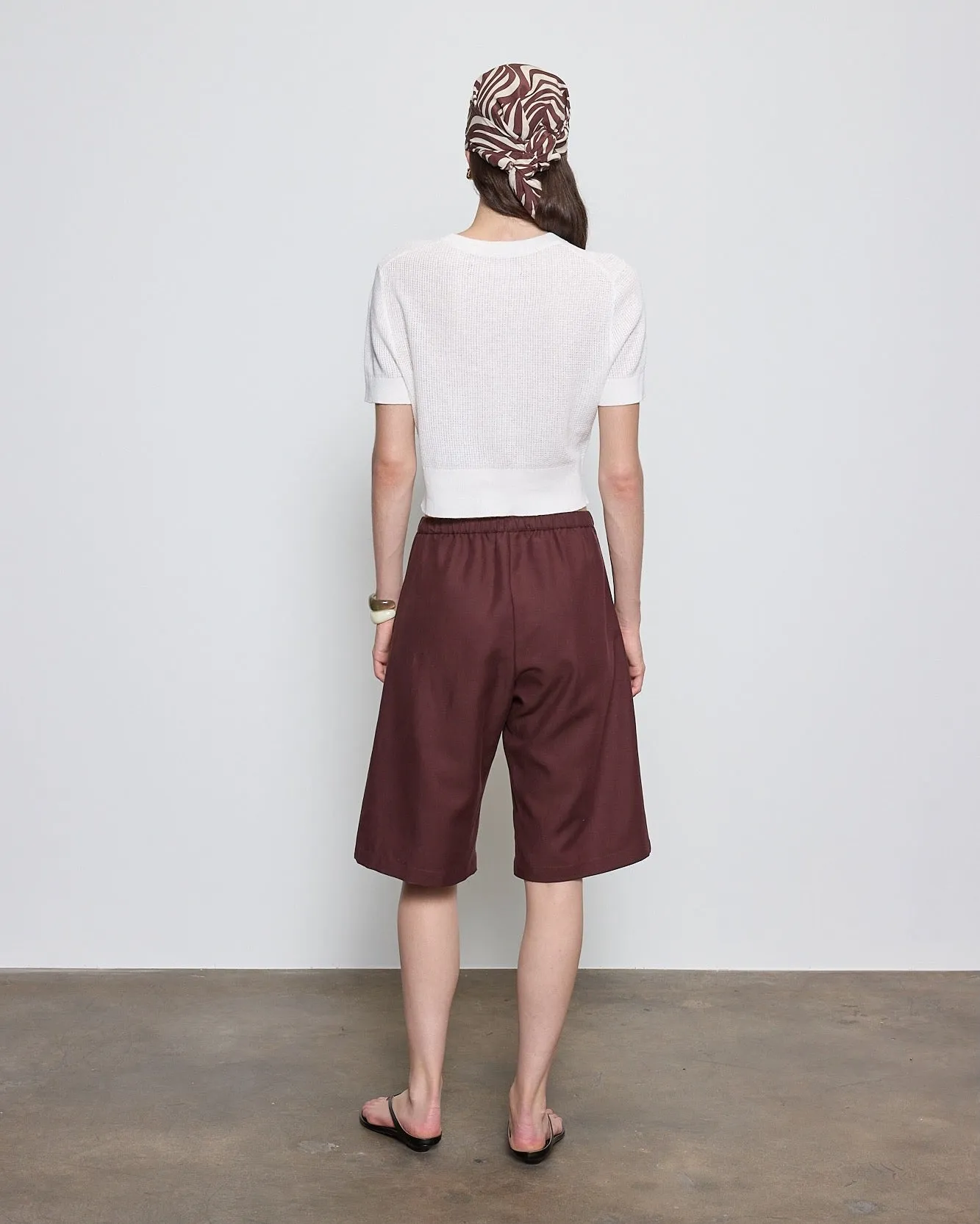 Enza Costa - Linen Open Knit Cropped S/S - Multiple Colors sold by Jessie Boutique product image thumbnail 3