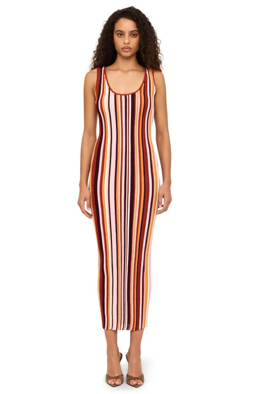 Ronny Kobo - Kerry Knit Dress - Rust Multi made by Ronny Kobo Collection