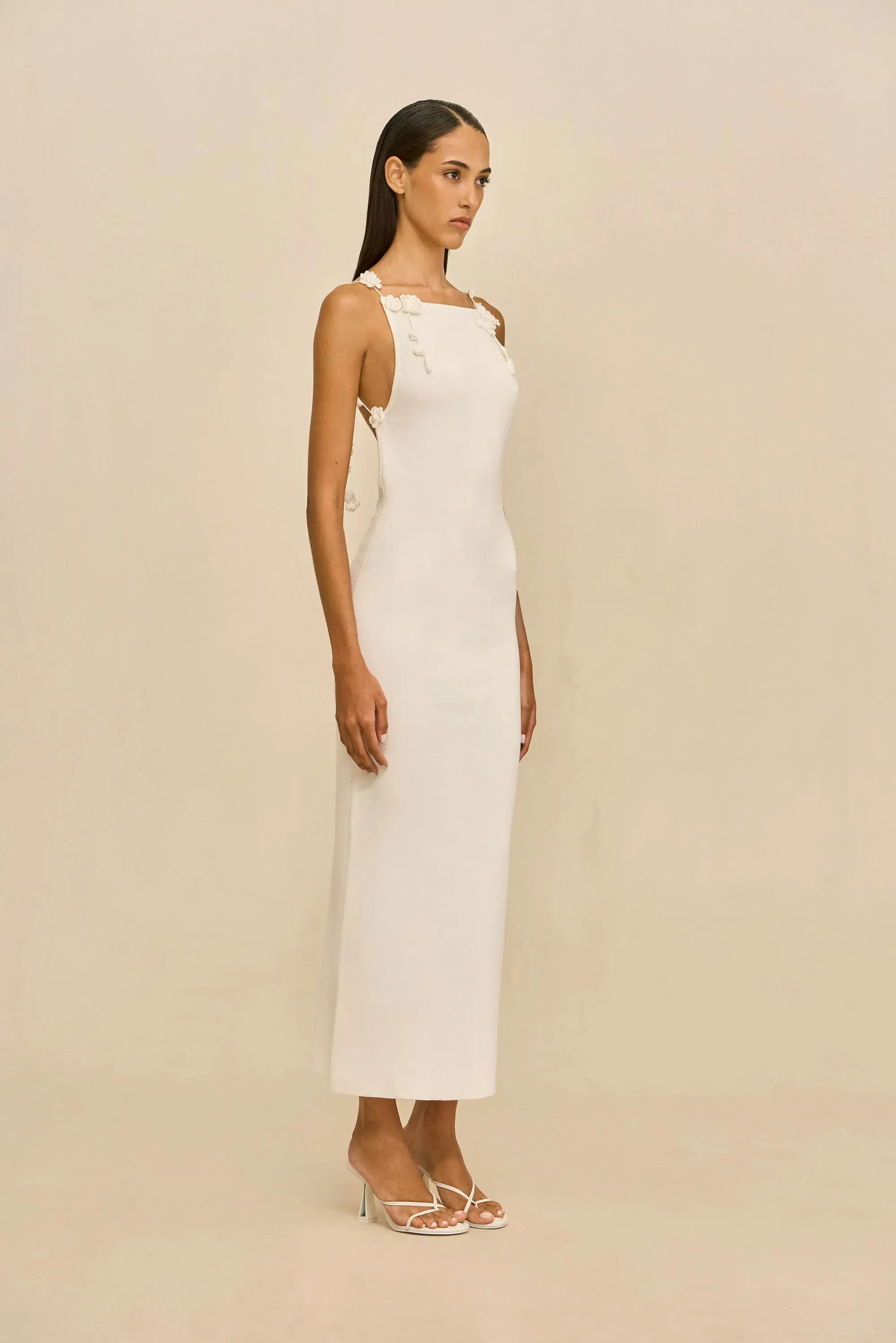 Cult Gaia - Giuliana Midi Knit Dress - Off White sold by Jessie Boutique product image thumbnail 3