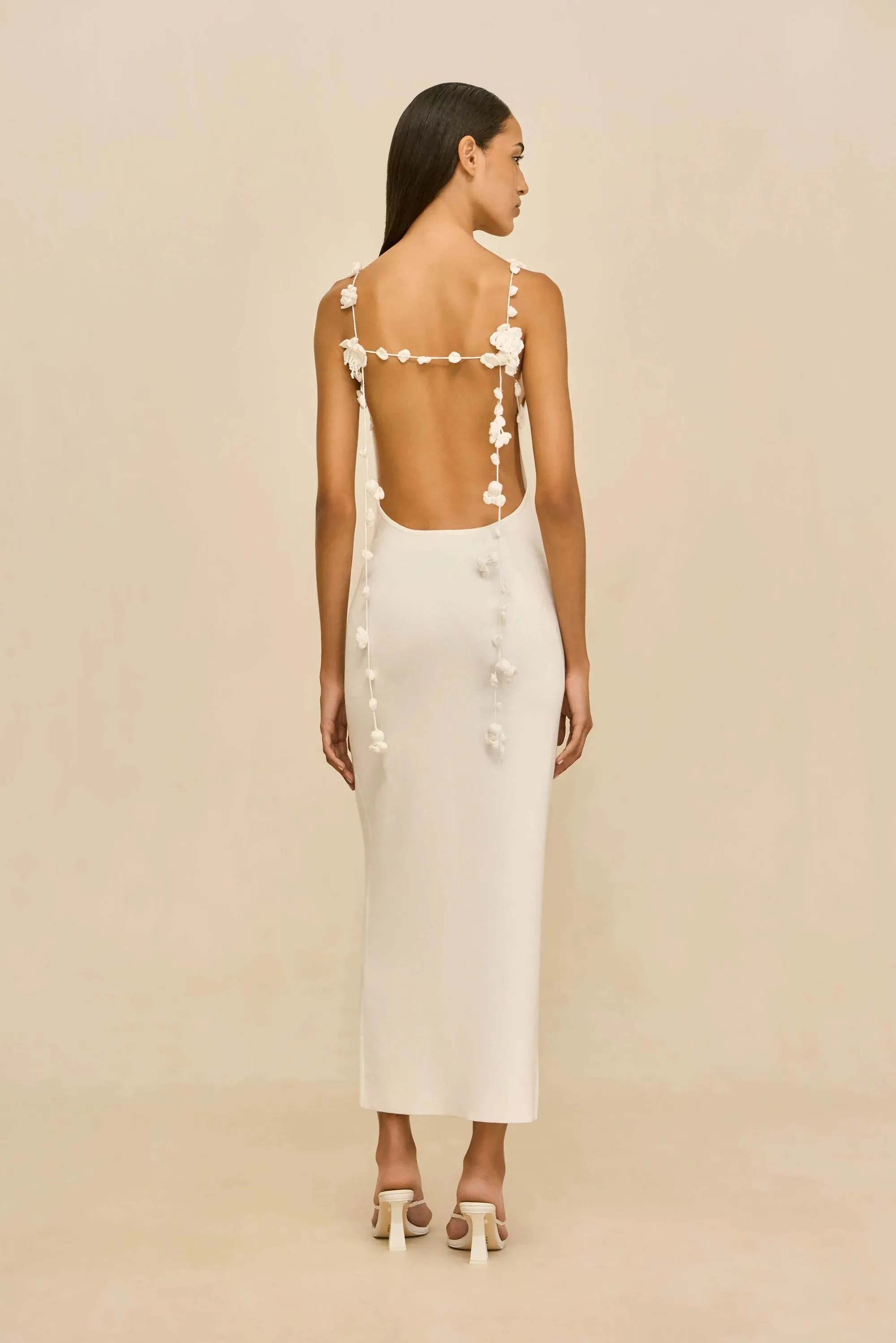 Cult Gaia - Giuliana Midi Knit Dress - Off White sold by Jessie Boutique