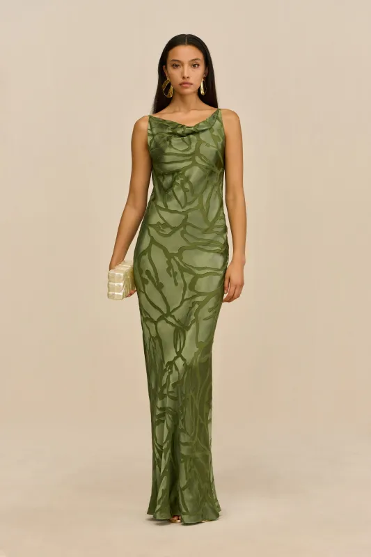 Cult Gaia - Ali Gown - Deep Pasture made by Cult Gaia
