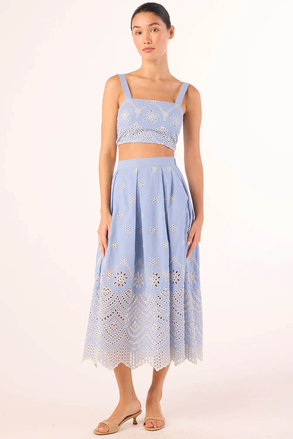 Misa - Lois Top - Periwinkle Scallop sold by Jessie Boutique product image thumbnail 4