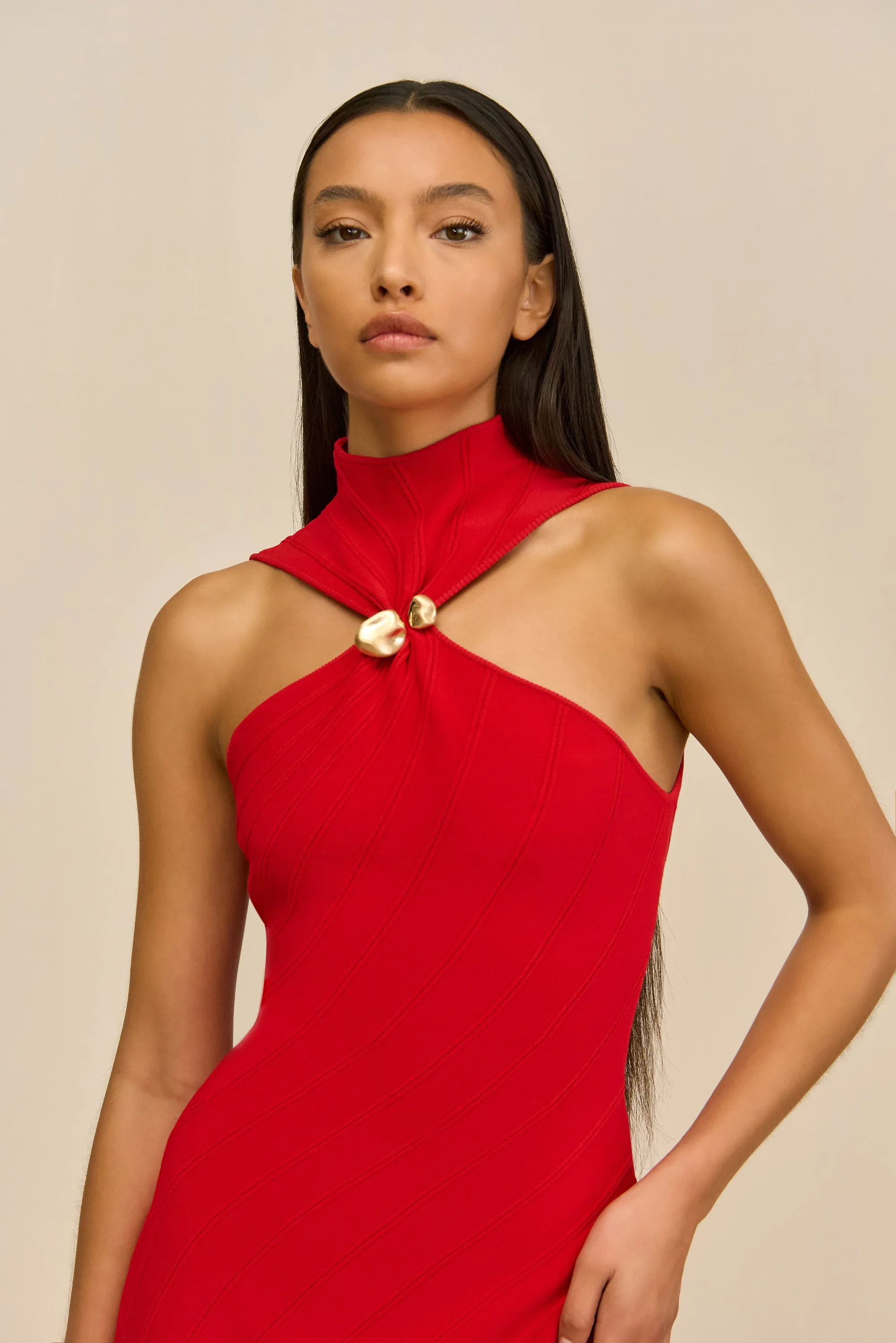 Cult Gaia - Jessica Dress - Vermilion sold by Jessie Boutique product image thumbnail 2