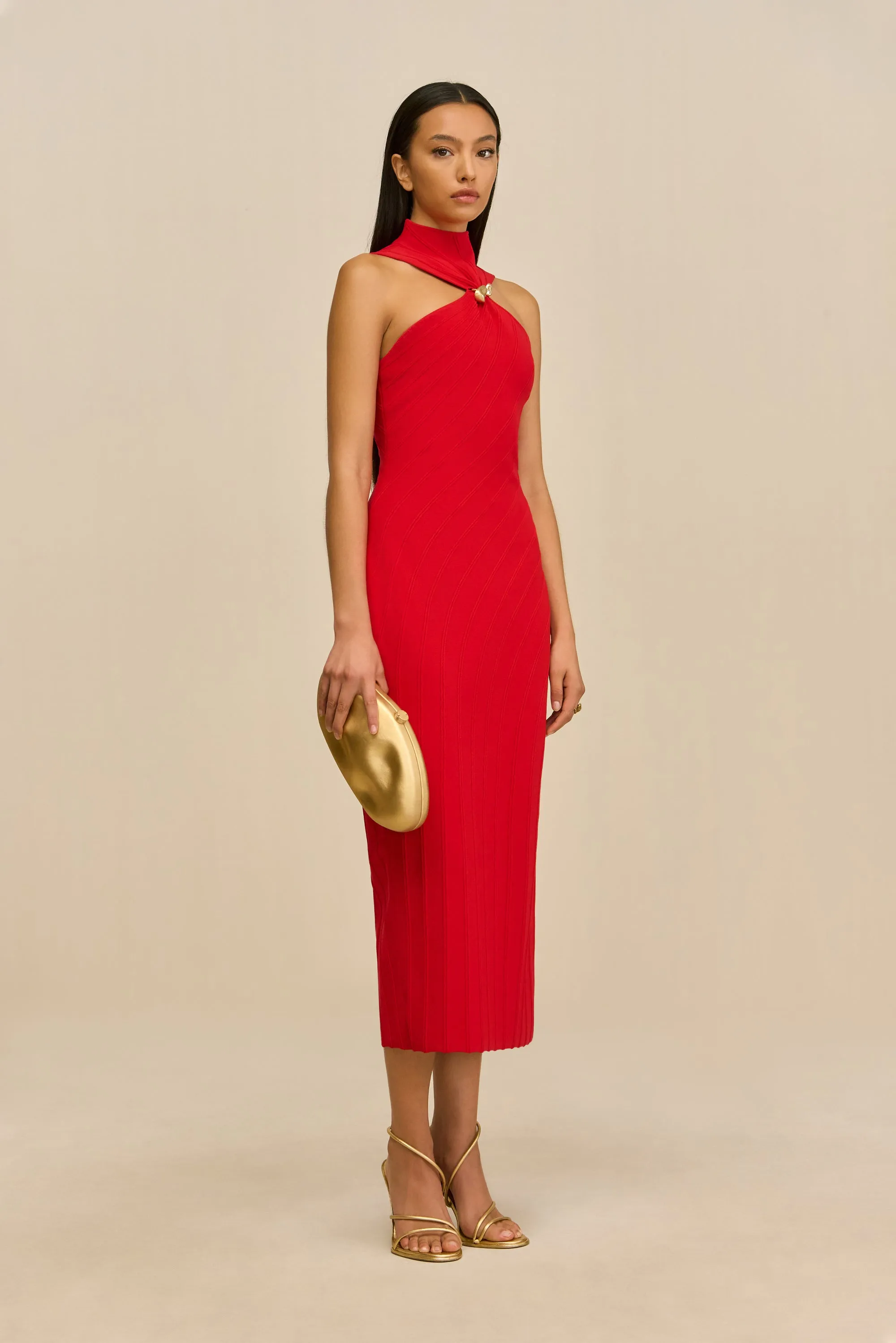 Cult Gaia - Jessica Dress - Vermilion sold by Jessie Boutique product image thumbnail 4