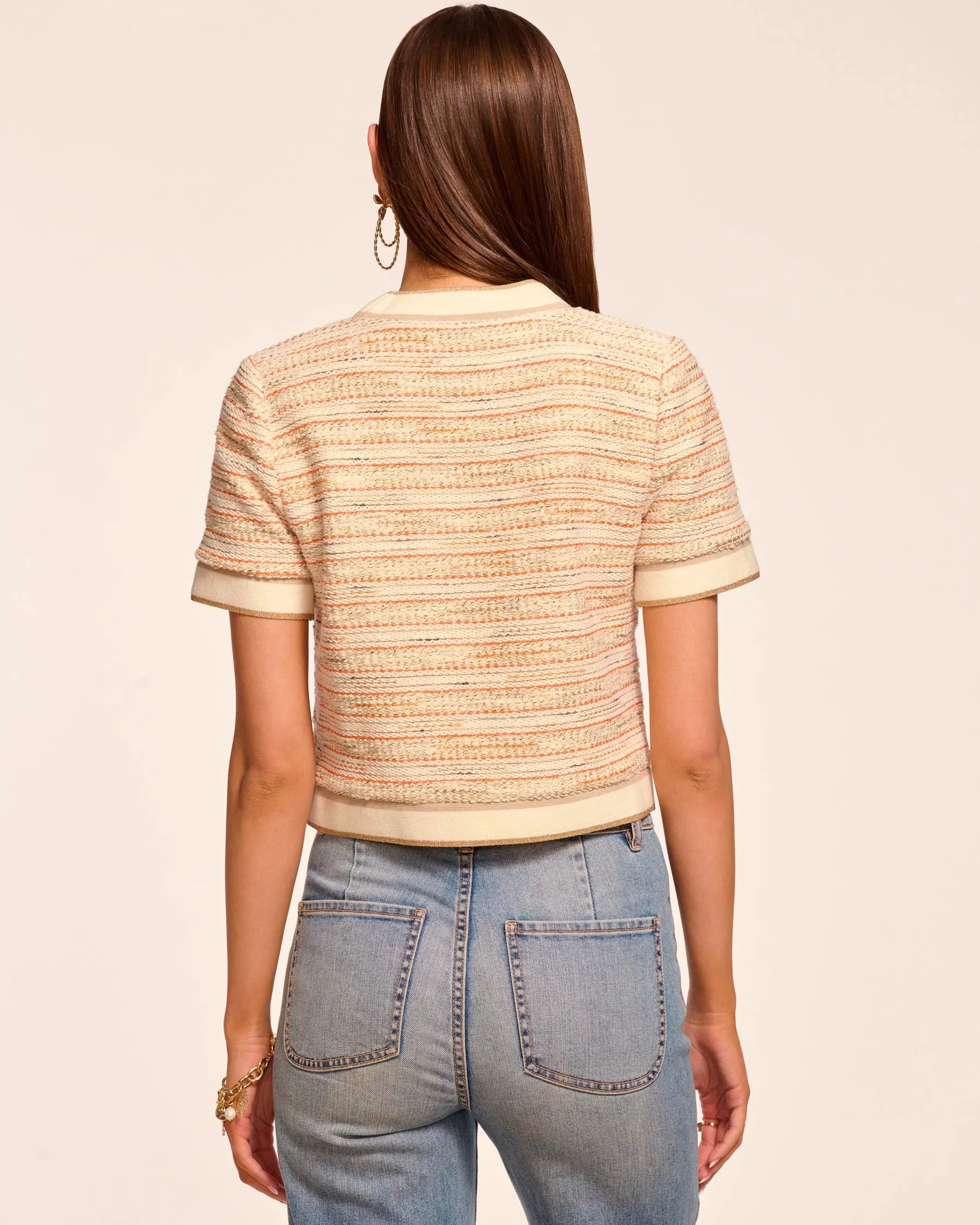 Ramy Brook - Sterling Tweed Jacket - Orange Tweed sold by Jessie Boutique product image thumbnail 3