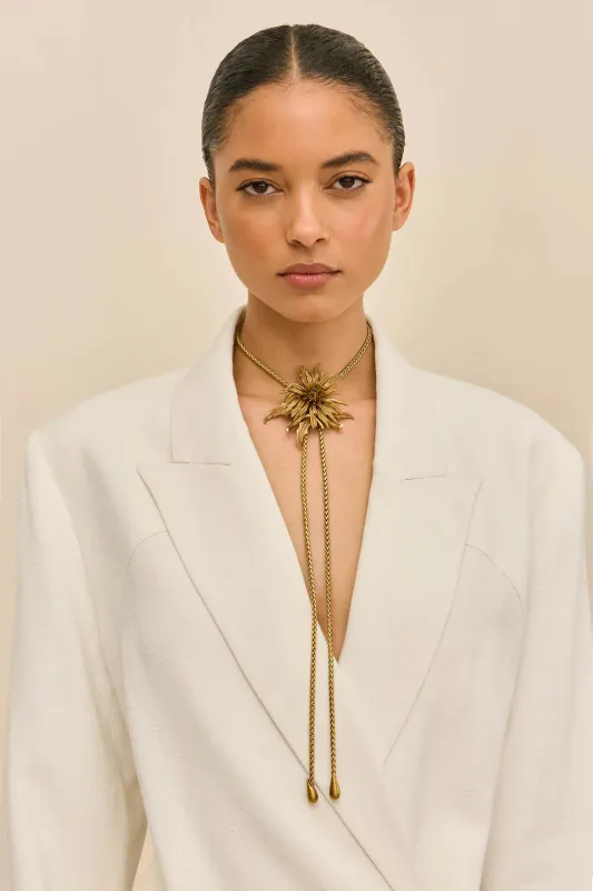 Cult Gaia - Octavia Bolo Necklace - Antique Brass made by Cult Gaia