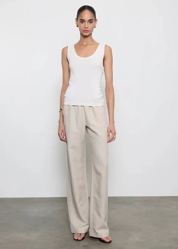 Enza Costa - Twill Everywhere Pant - Fog made by Enza Costa